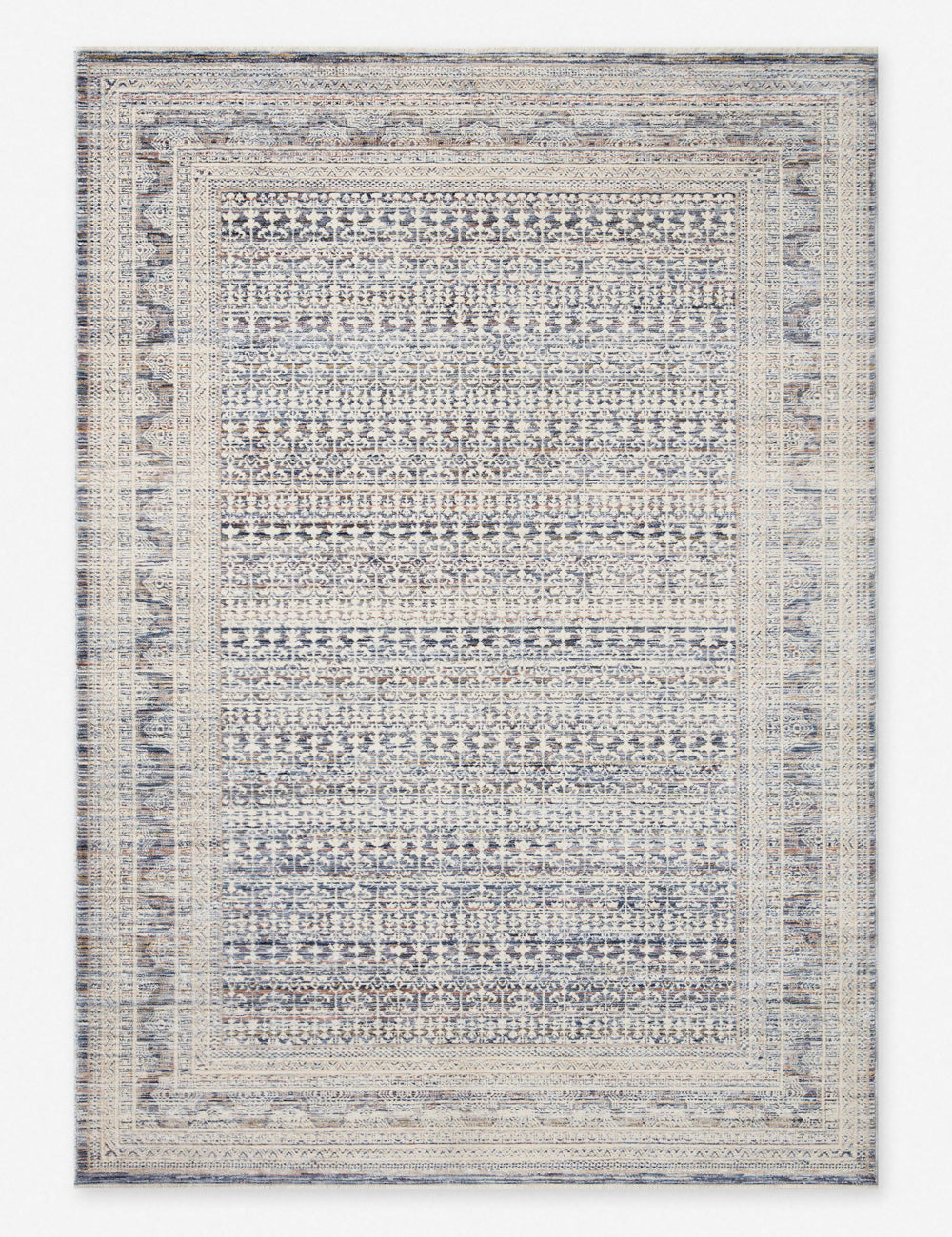 Zuma Rug by Amber Lewis x Loloi - Ocean and Multicolor / 2'7" x 12' Runner