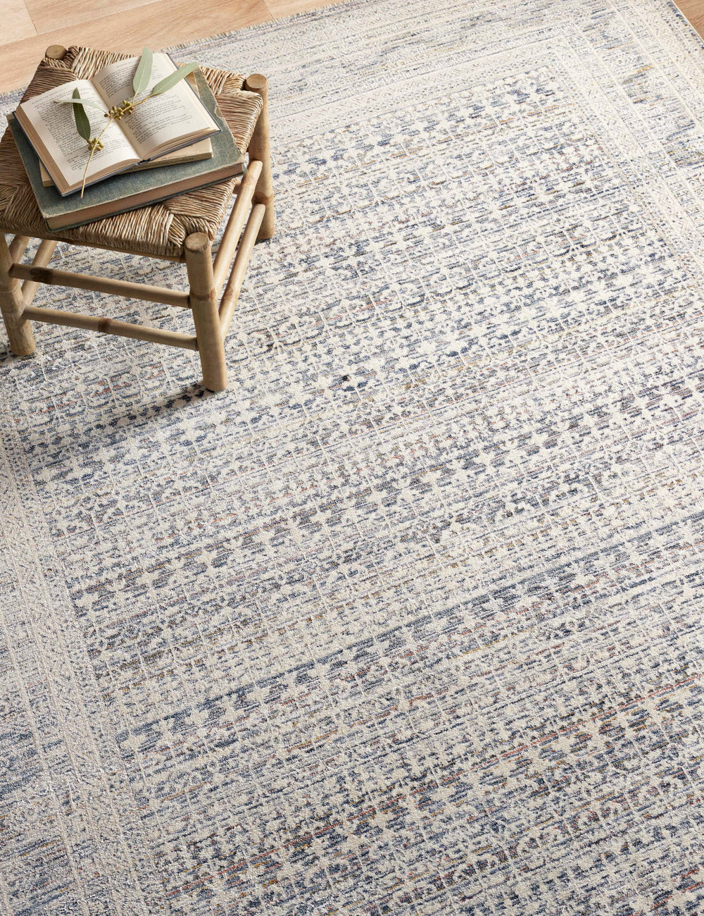 Zuma Rug by Amber Lewis x Loloi - Ocean and Multicolor / 2'7" x 12' Runner