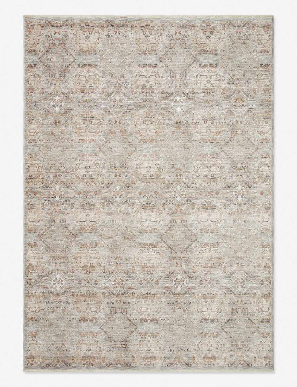 Zuma Rug by Amber Lewis x Loloi - Silver and Multicolor / 9'6" x 13'1"