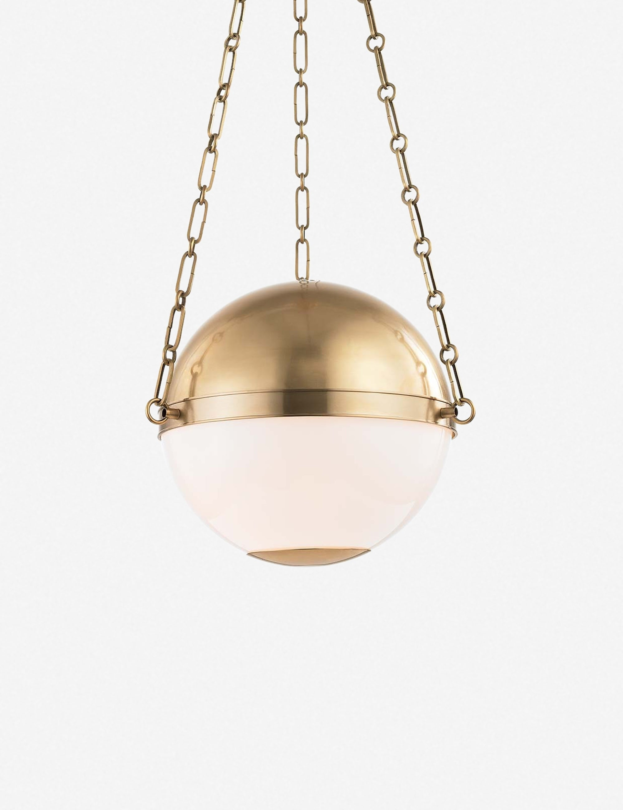 Aerin Round Pendant Light - Aged Brass / Small