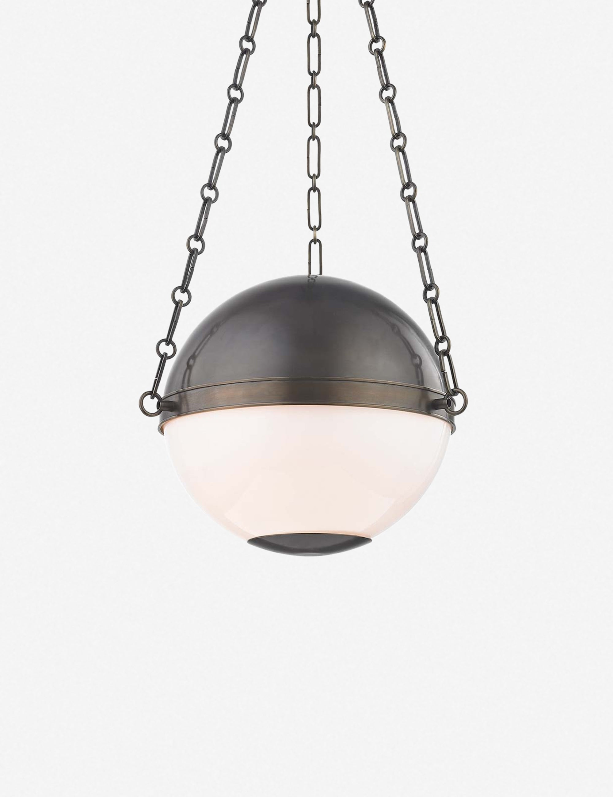 Aerin Round Pendant Light - Distressed Bronze / Small
