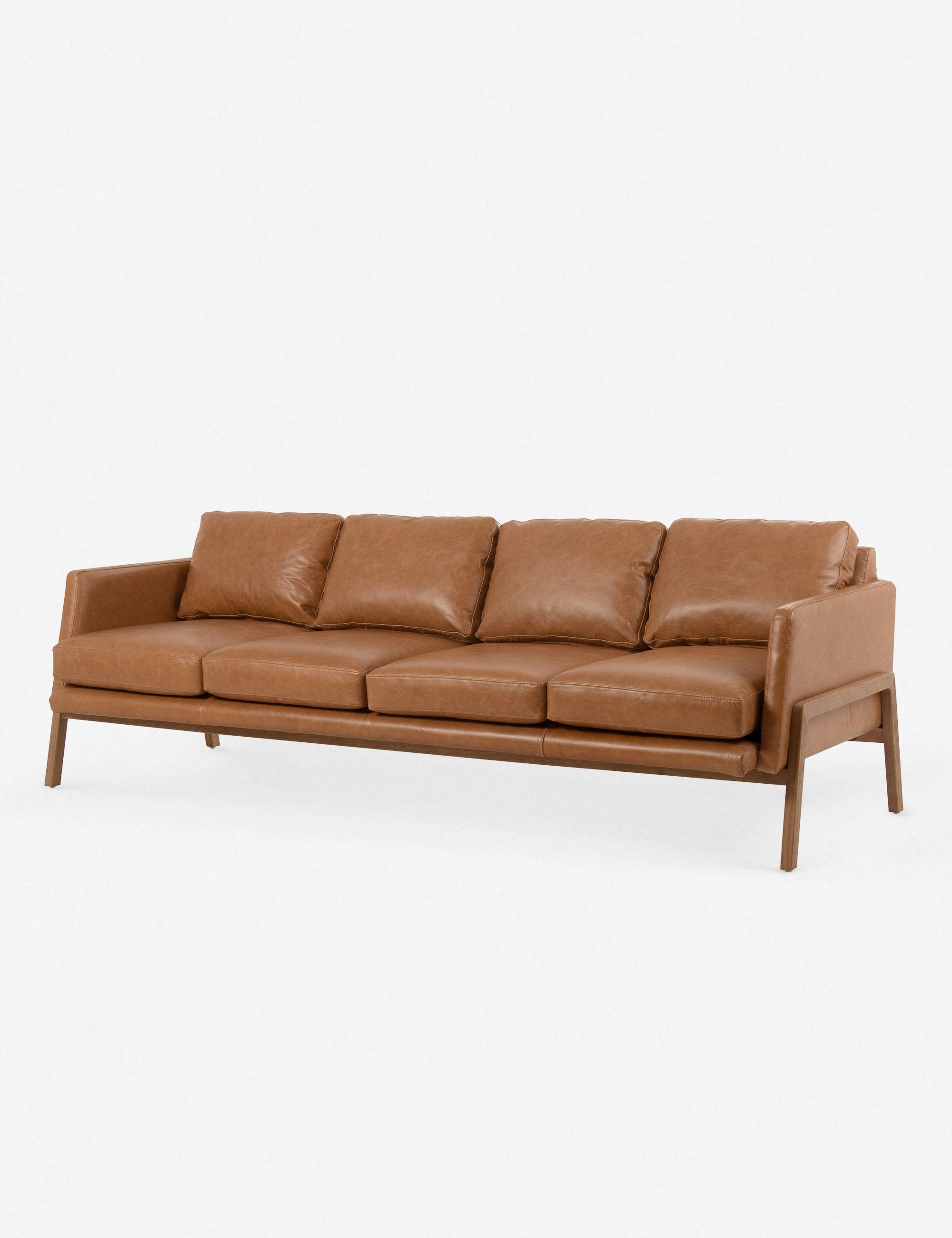Afton Sofa - Tan Leather