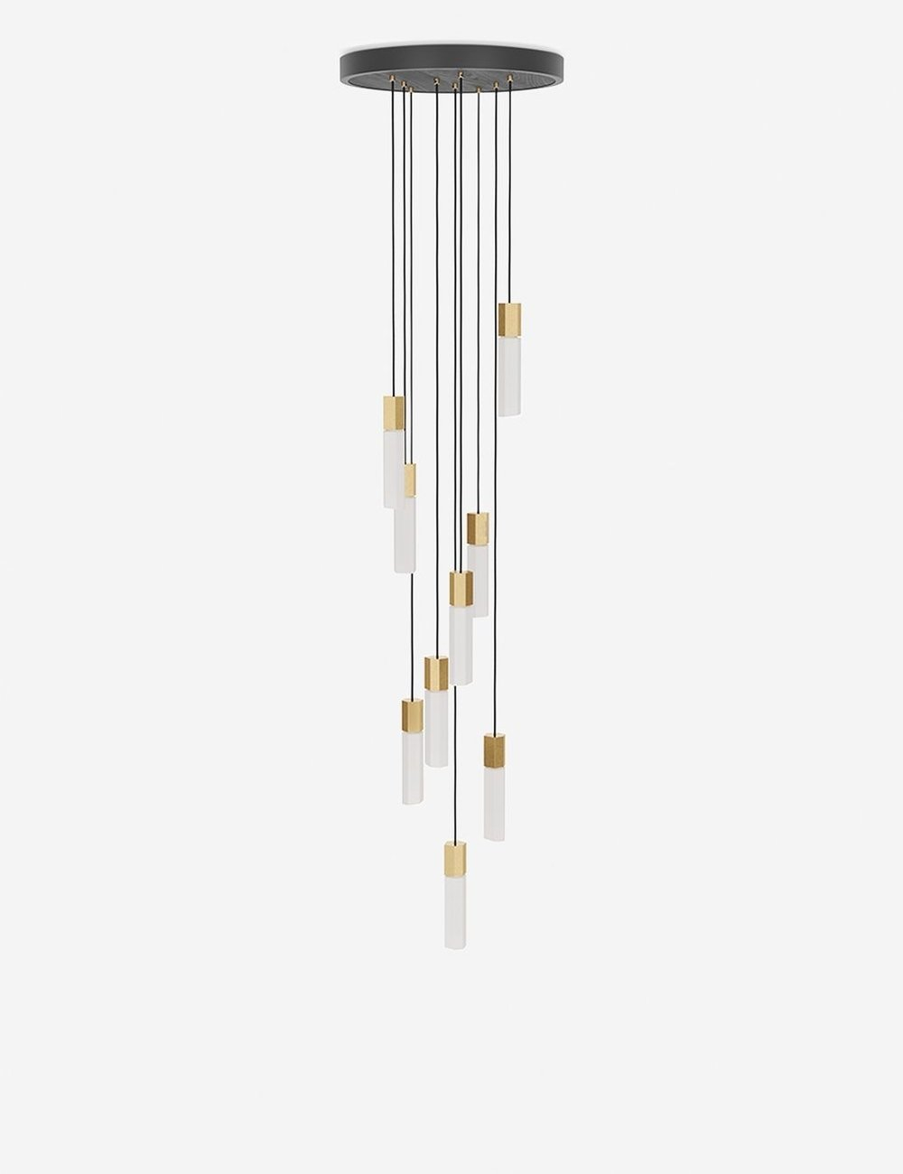 Tala Basalt 9-Light Pendant Light - Brass