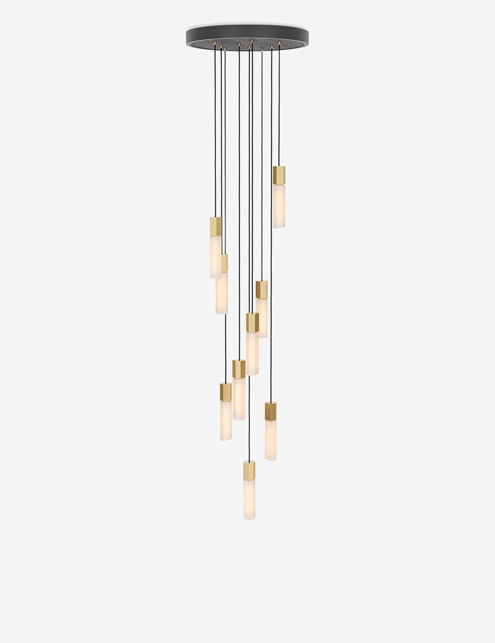 Tala Basalt 9-Light Pendant Light - Brass