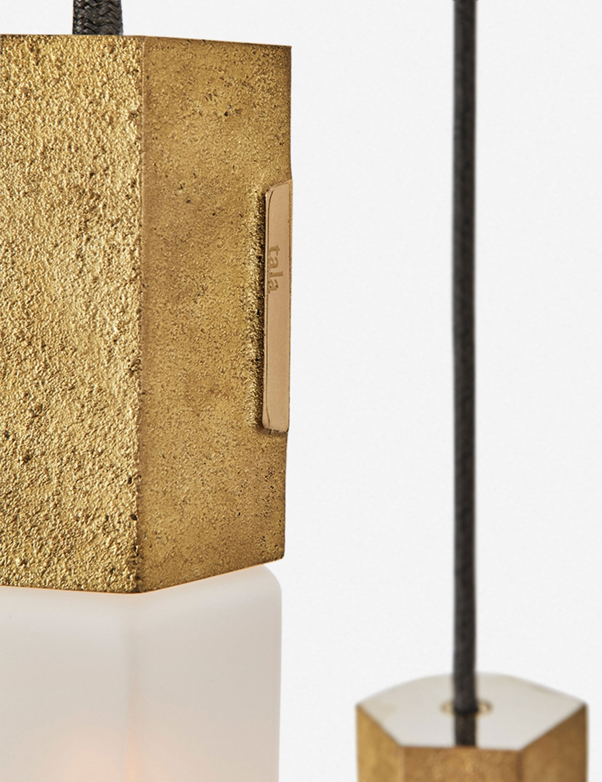 Tala Basalt 9-Light Pendant Light - Brass