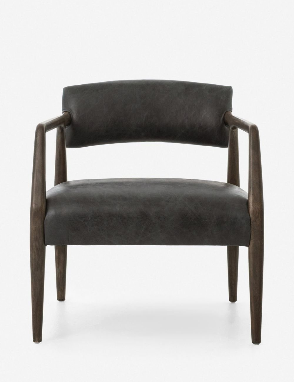 Larabee Accent Chair - Ebony Leather