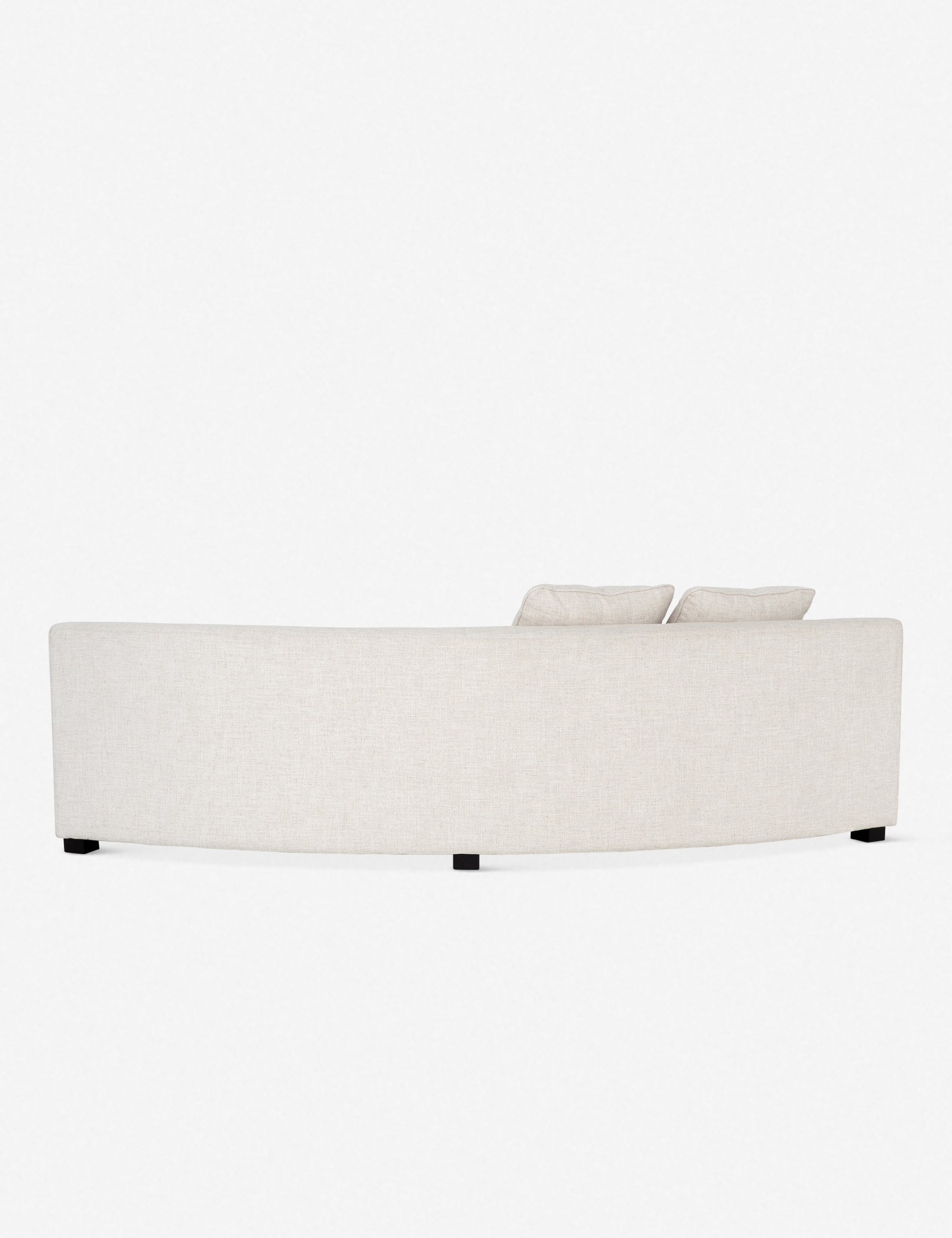 Saban Curved Sofa - Ivory Linen / Left-Facing