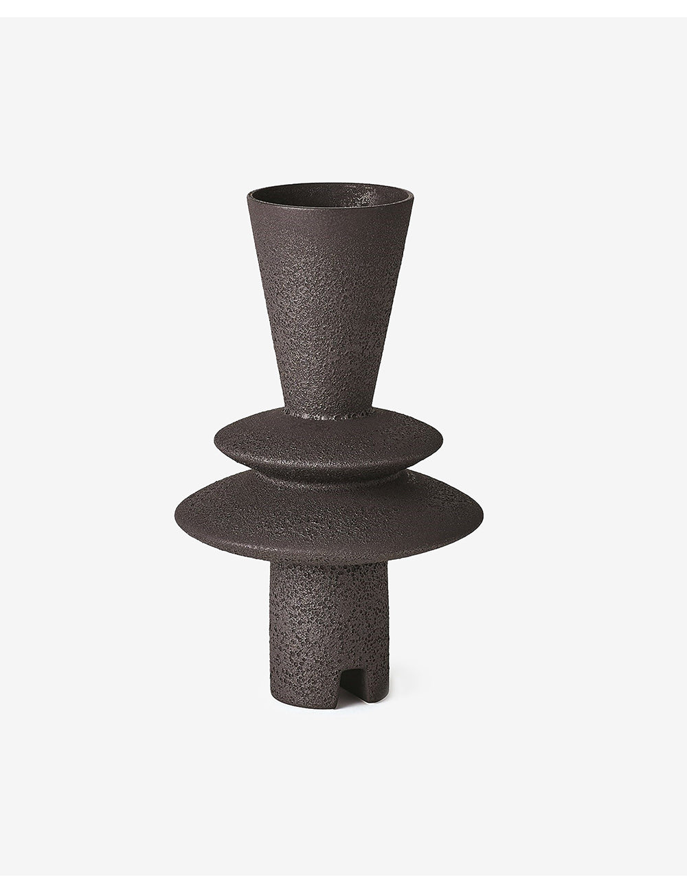 Adelyn Geometric Decorative Vase by Lemieux et Cie - Black