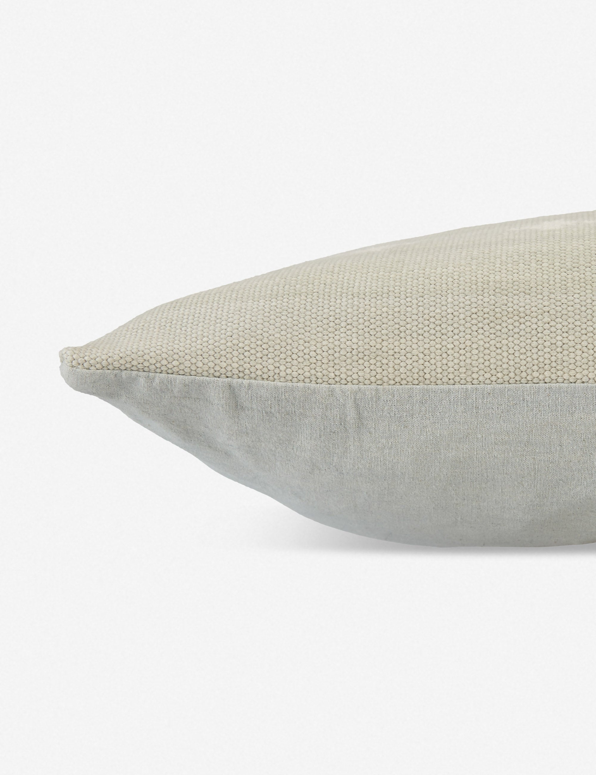 Lina Lumbar Pillow - Light Gray / 24" x 16" / Polyester
