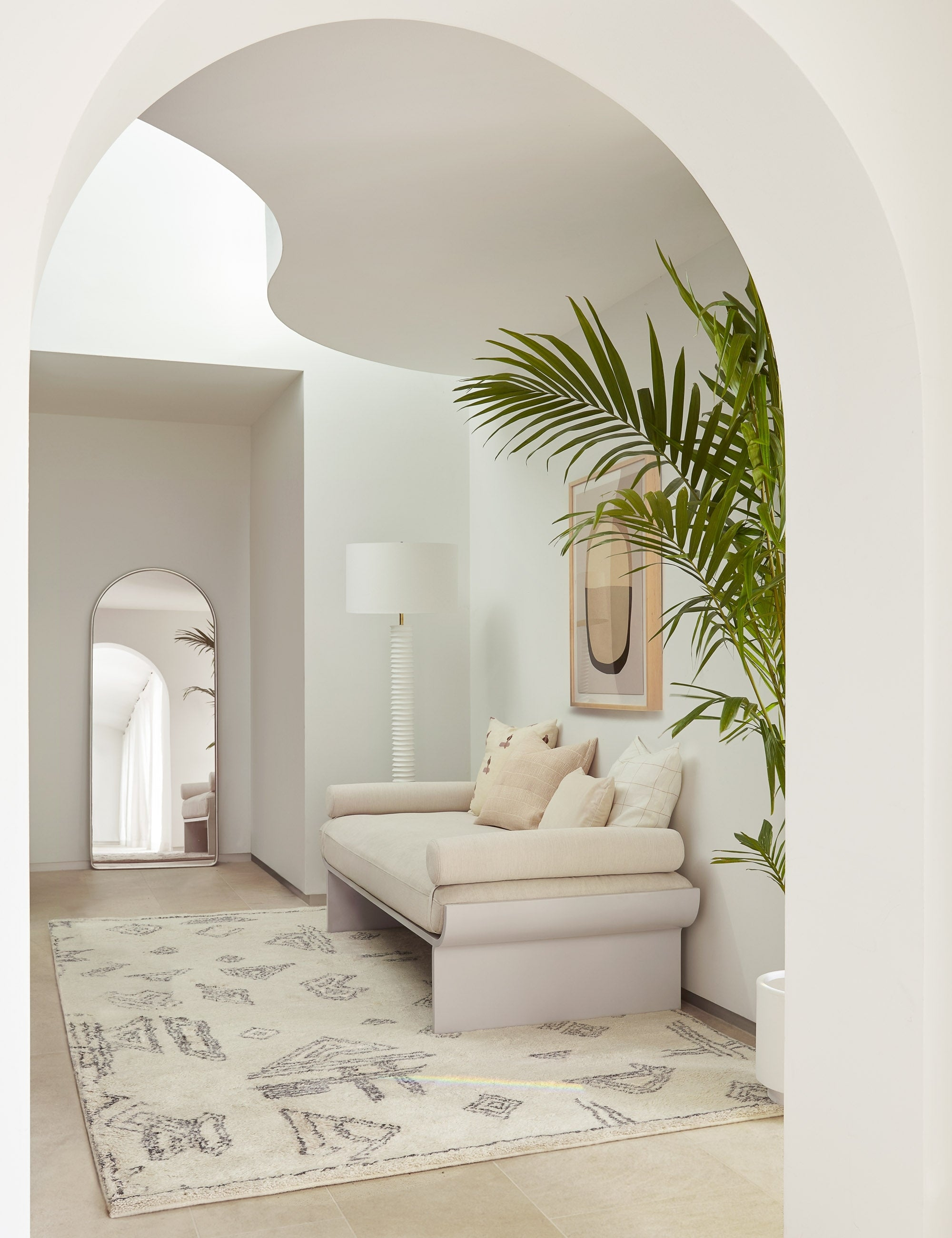 Shashenka Floor Mirror - Silver