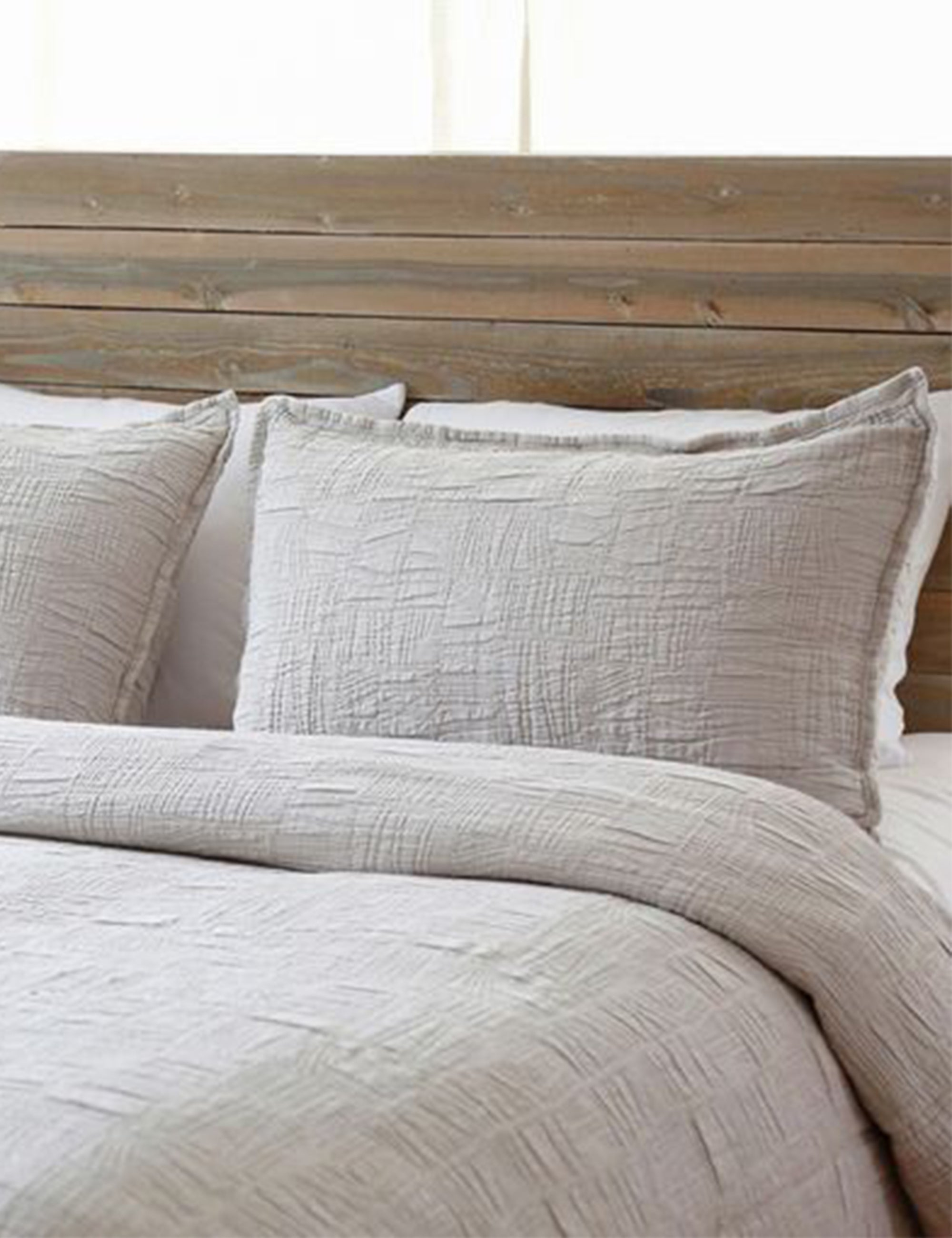 Harbour Cotton Matelassé Coverlet by Pom Pom at Home - Taupe / Twin