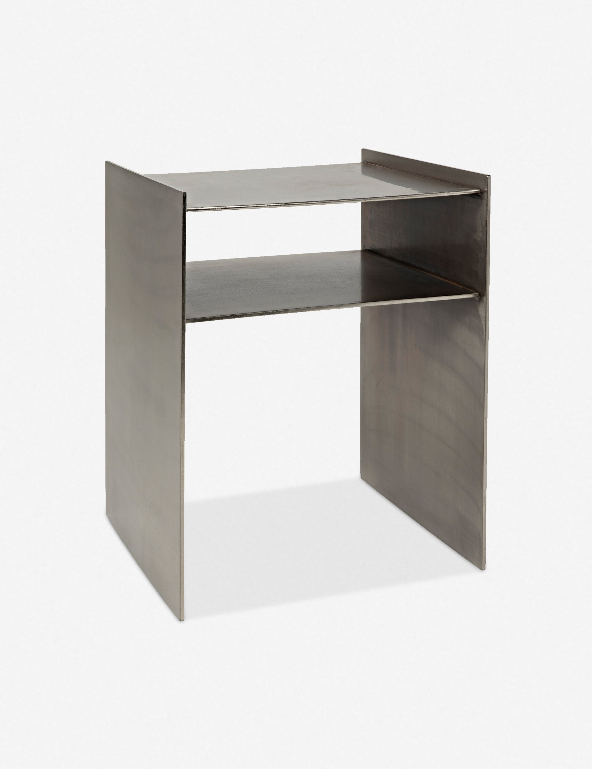 Denice Nightstand - Antique Silver