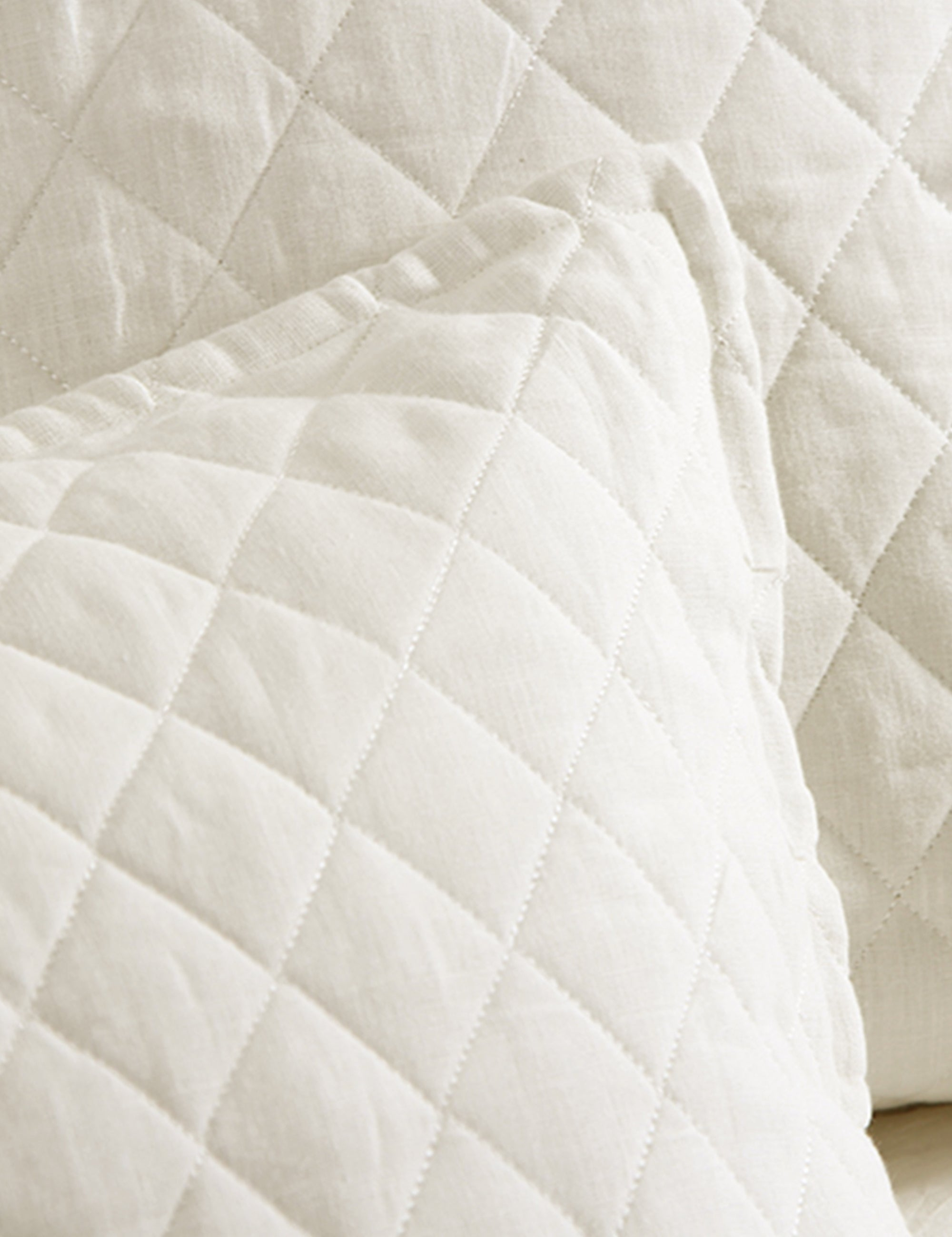 Hampton Quilted Sham by Pom Pom at Home - Cream / Standard