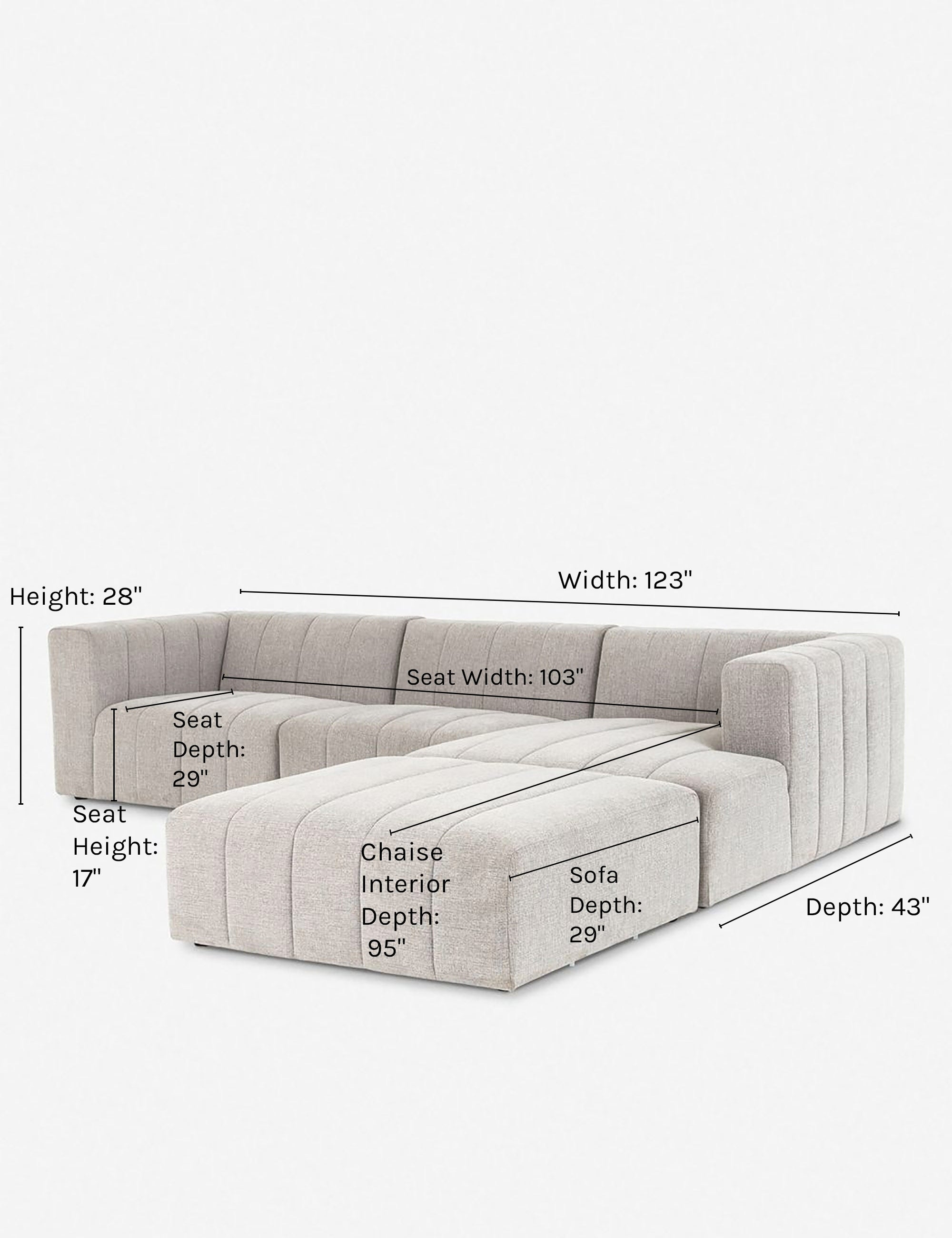Hillary Sectional Sofa - Right-Facing