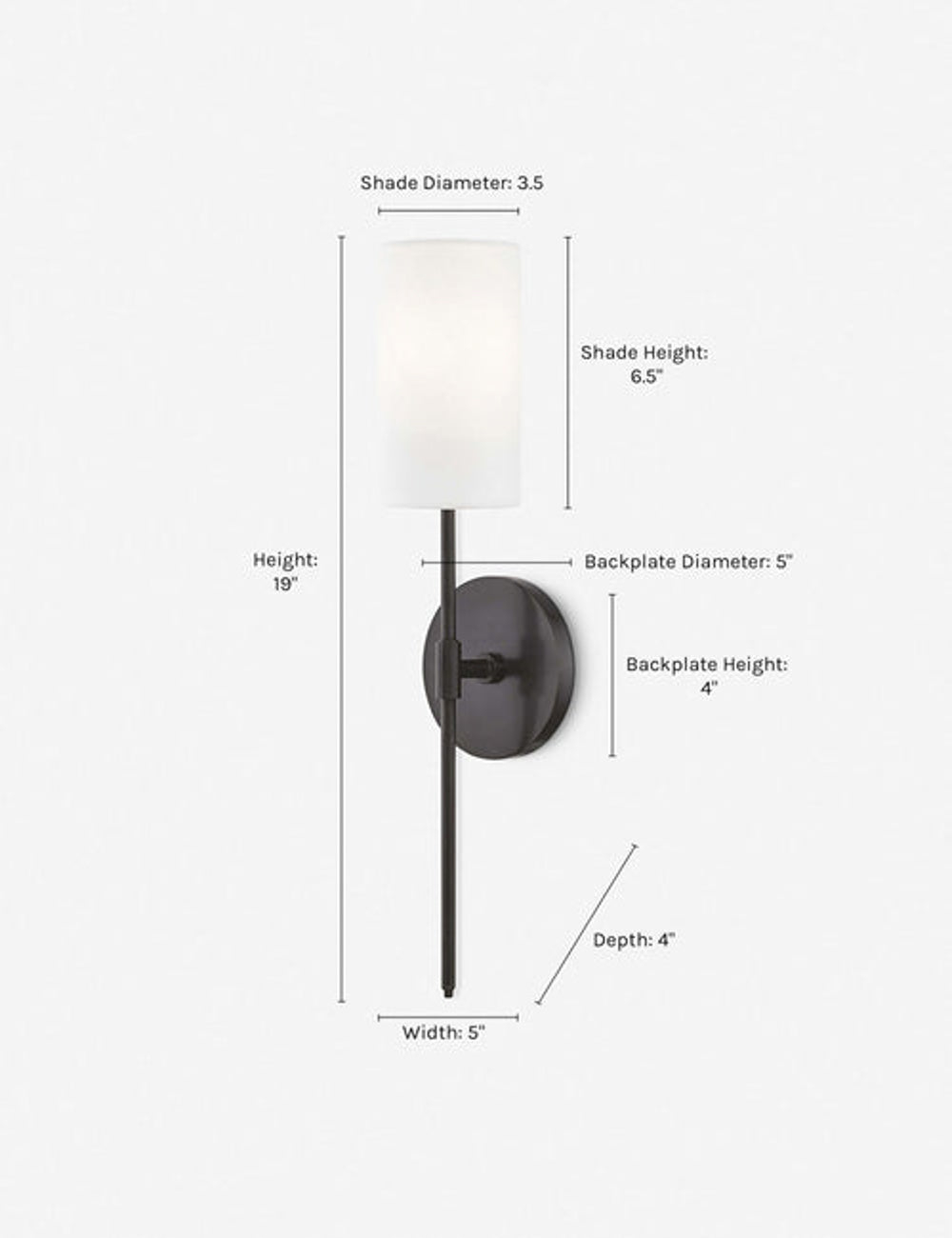 Jensine Sconce - Old Bronze