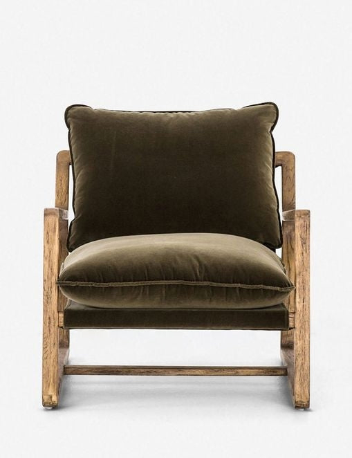 Krista Accent Chair - Olive Green