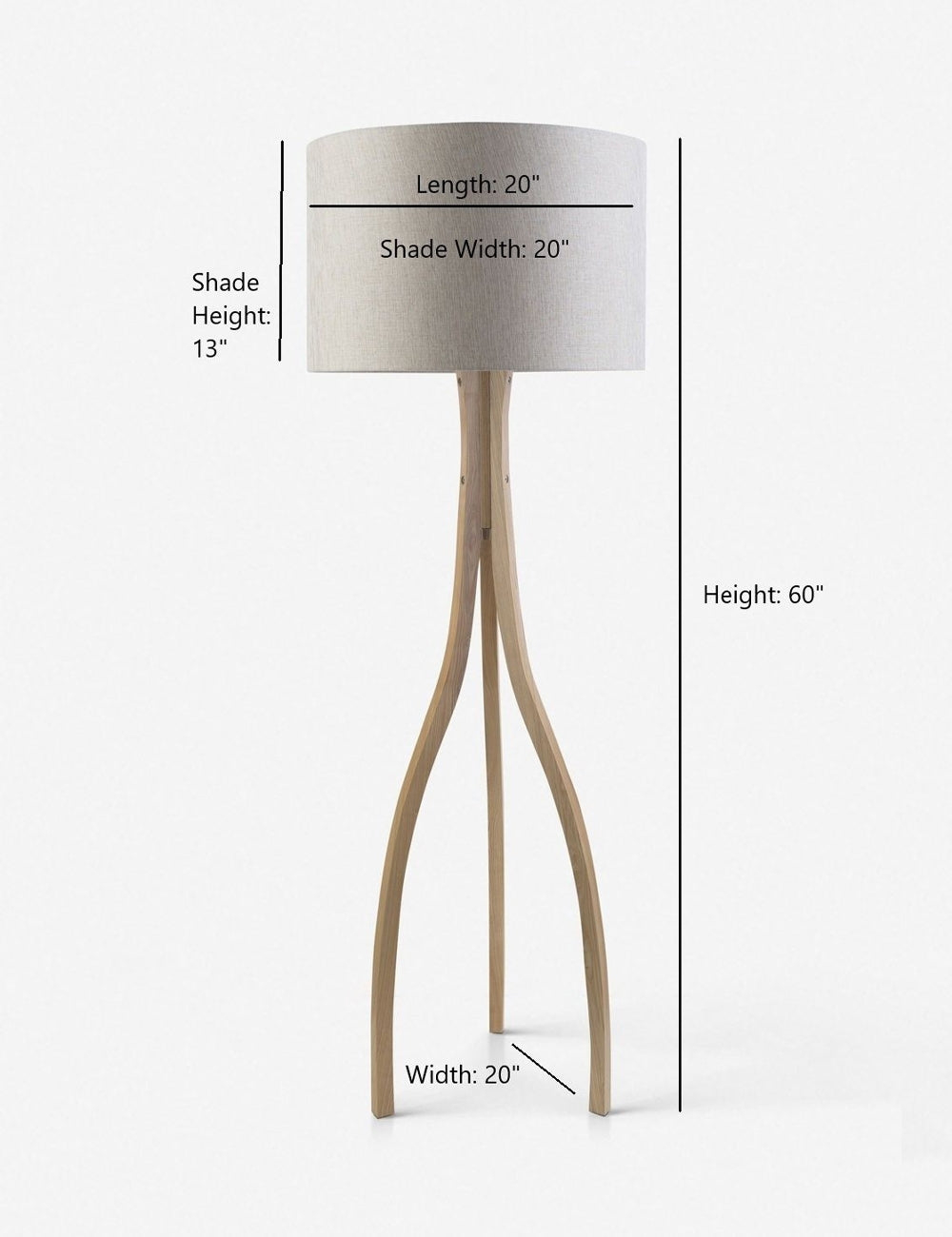 Lewis Wishbone Floor Lamp