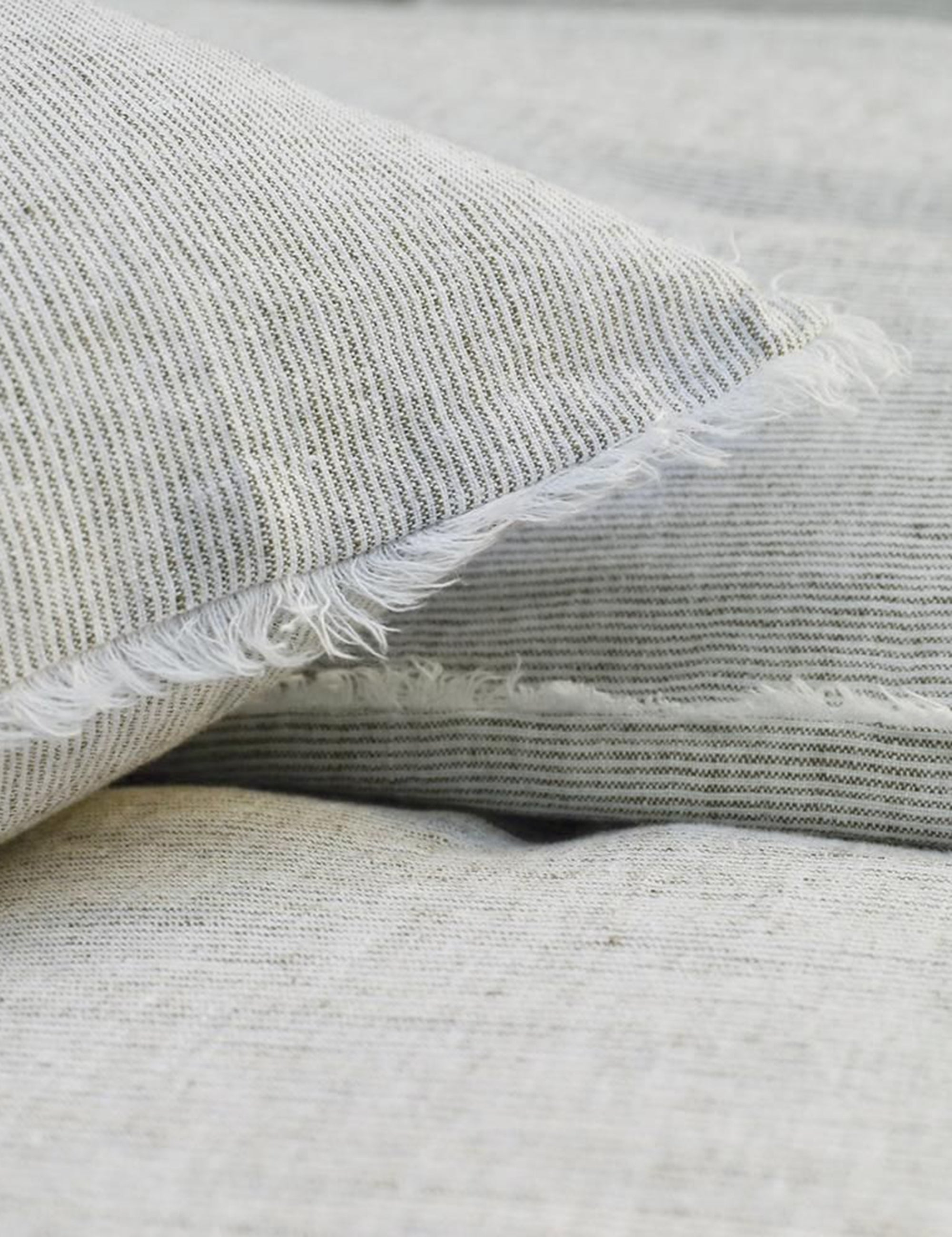 Logan Linen Sham by Pom Pom at Home - Olive / King
