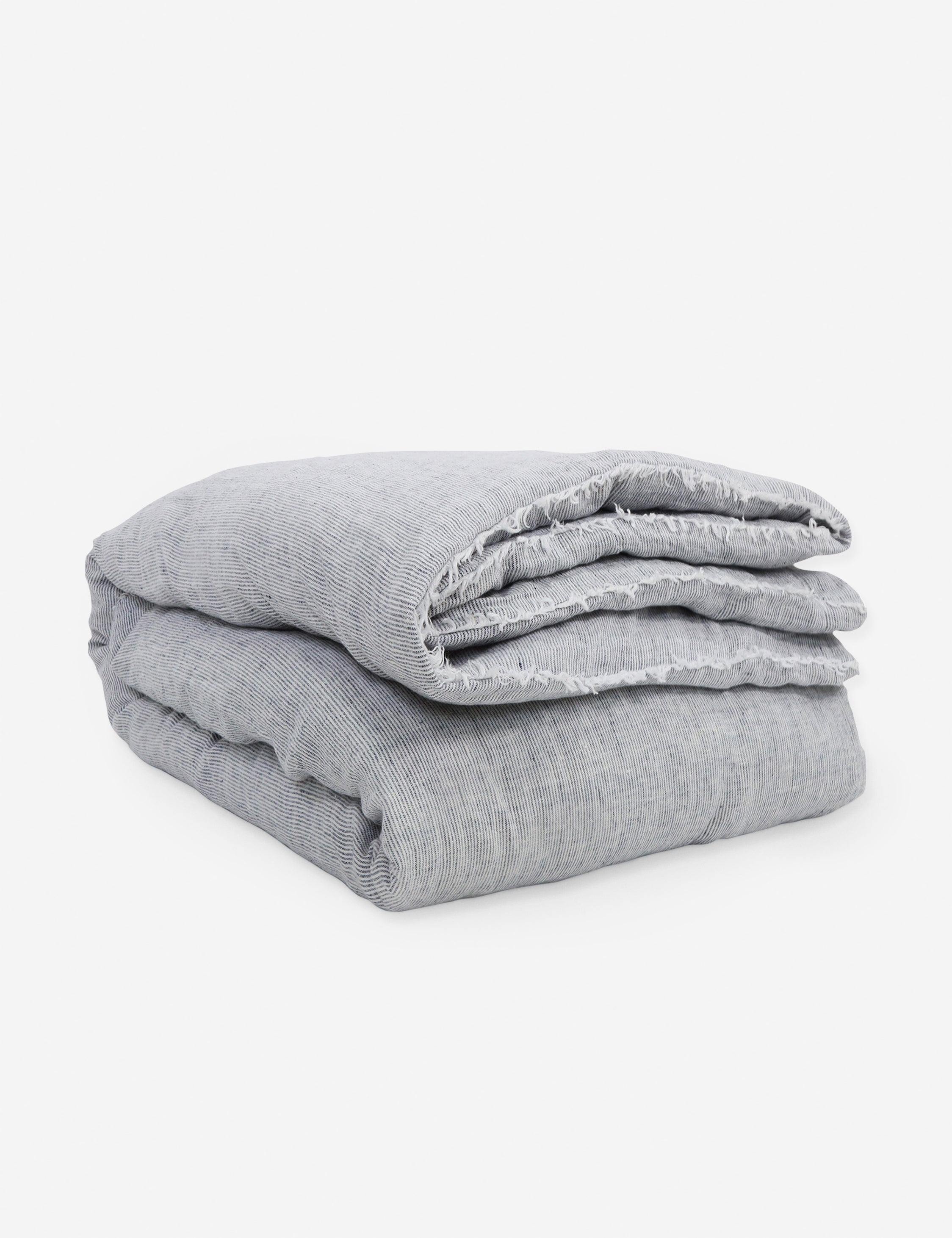 Logan Linen Duvet by Pom Pom at Home - Navy / King