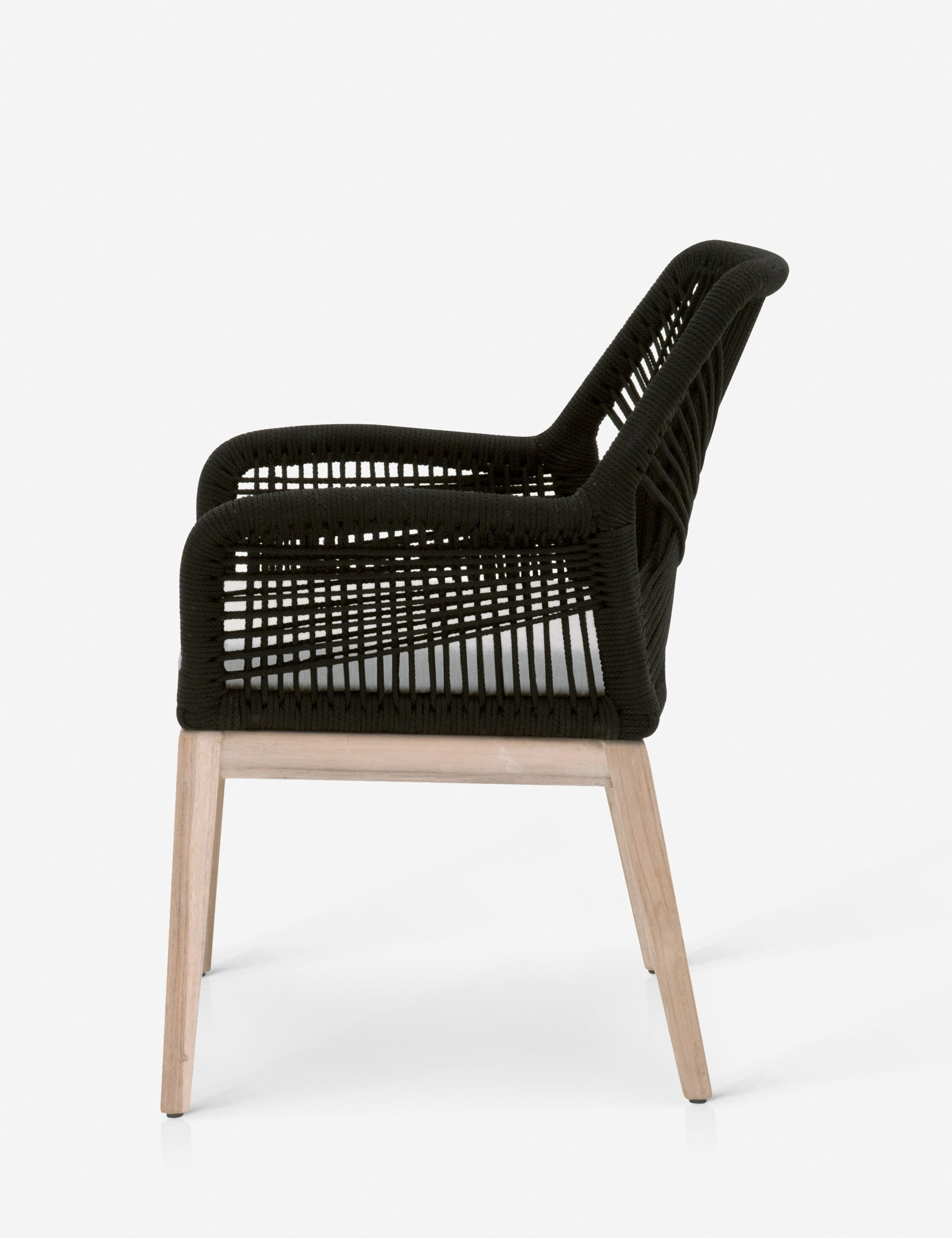London Indoor / Outdoor Dining Arm Chair - Black