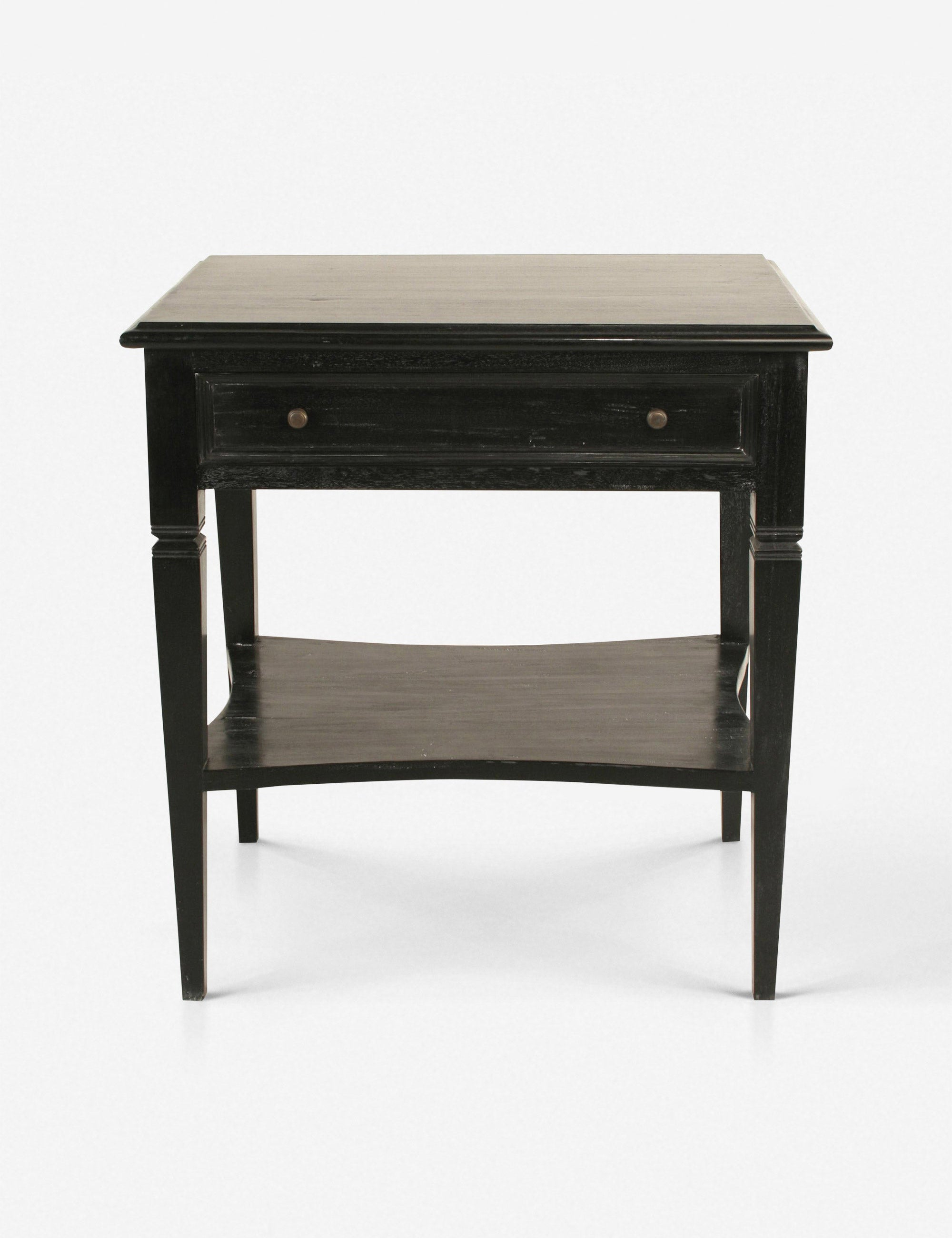 Luna 1 Drawer Nightstand - Hand Rubbed Black