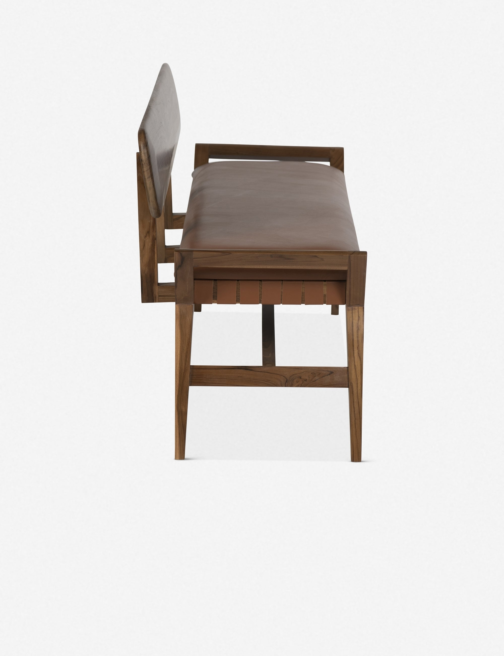 Sienna Leather Bench