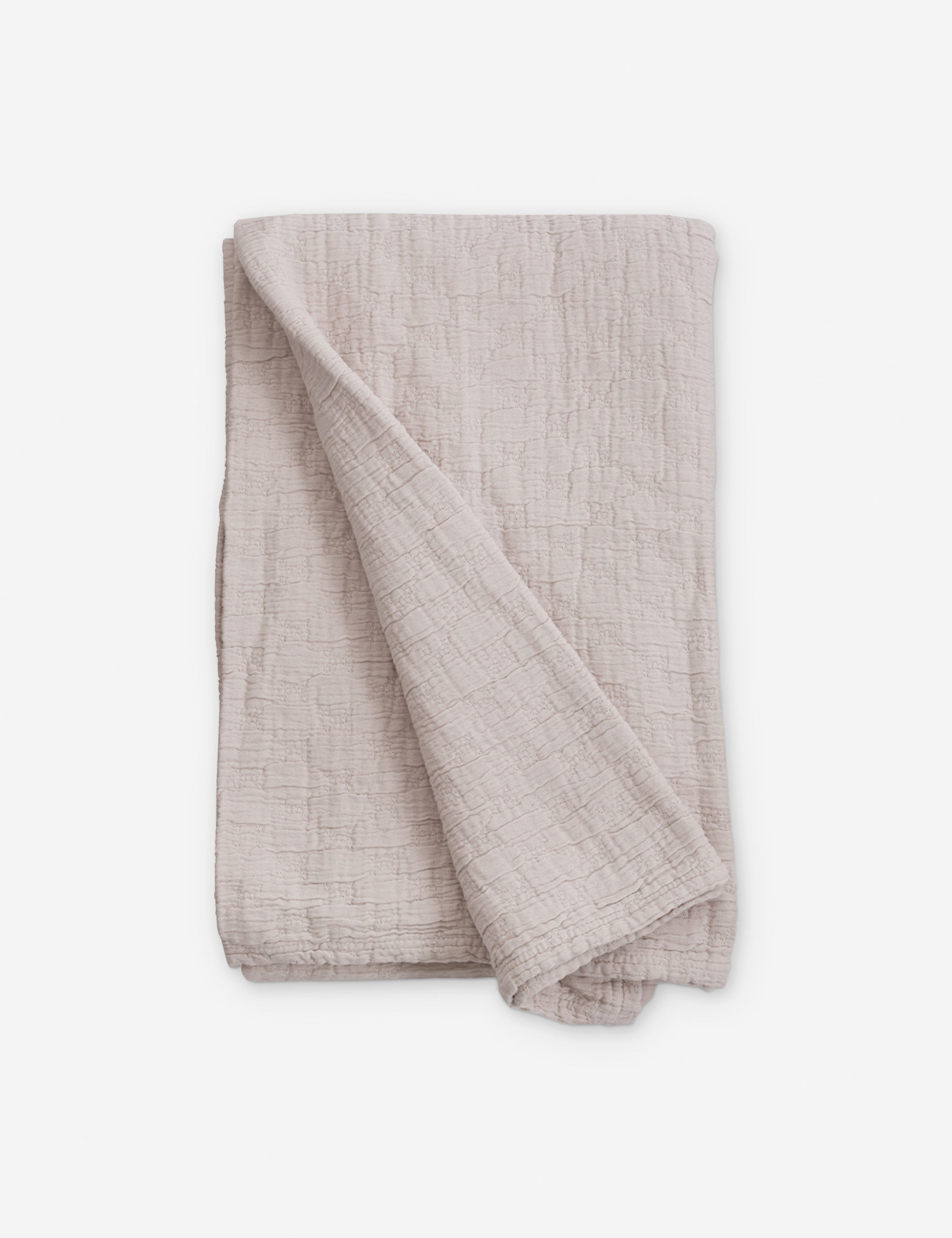Ojai Cotton Matelassé Coverlet by Pom Pom at Home - Blush / Queen