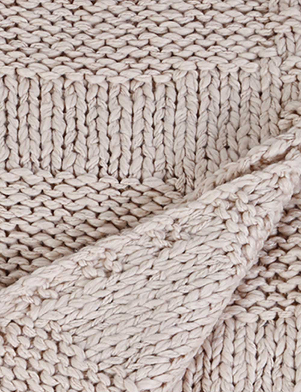 Oulu Throw by Pom Pom At Home - Natural