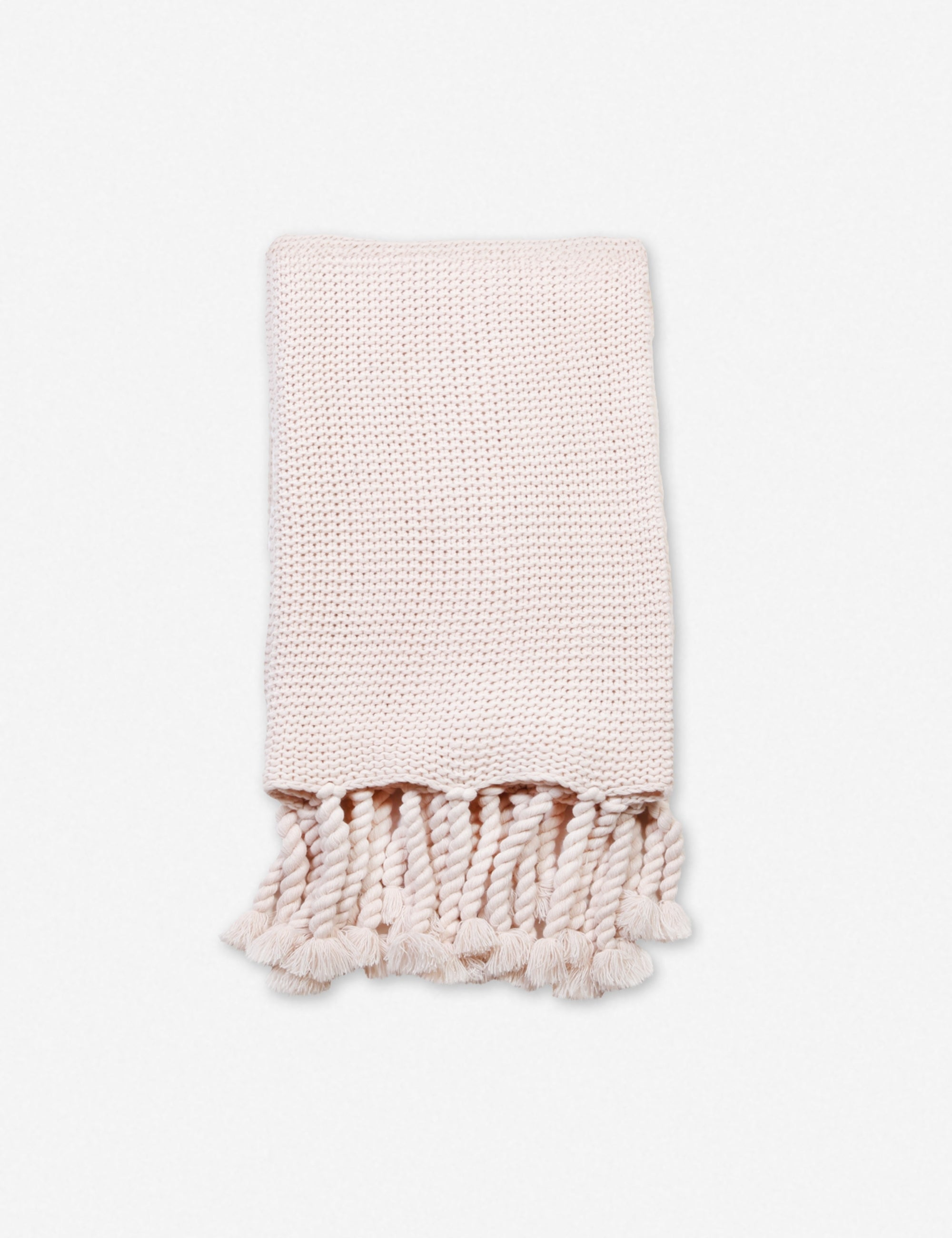 Trestles Chunky Knit Throw by Pom Pom at Home - Blush