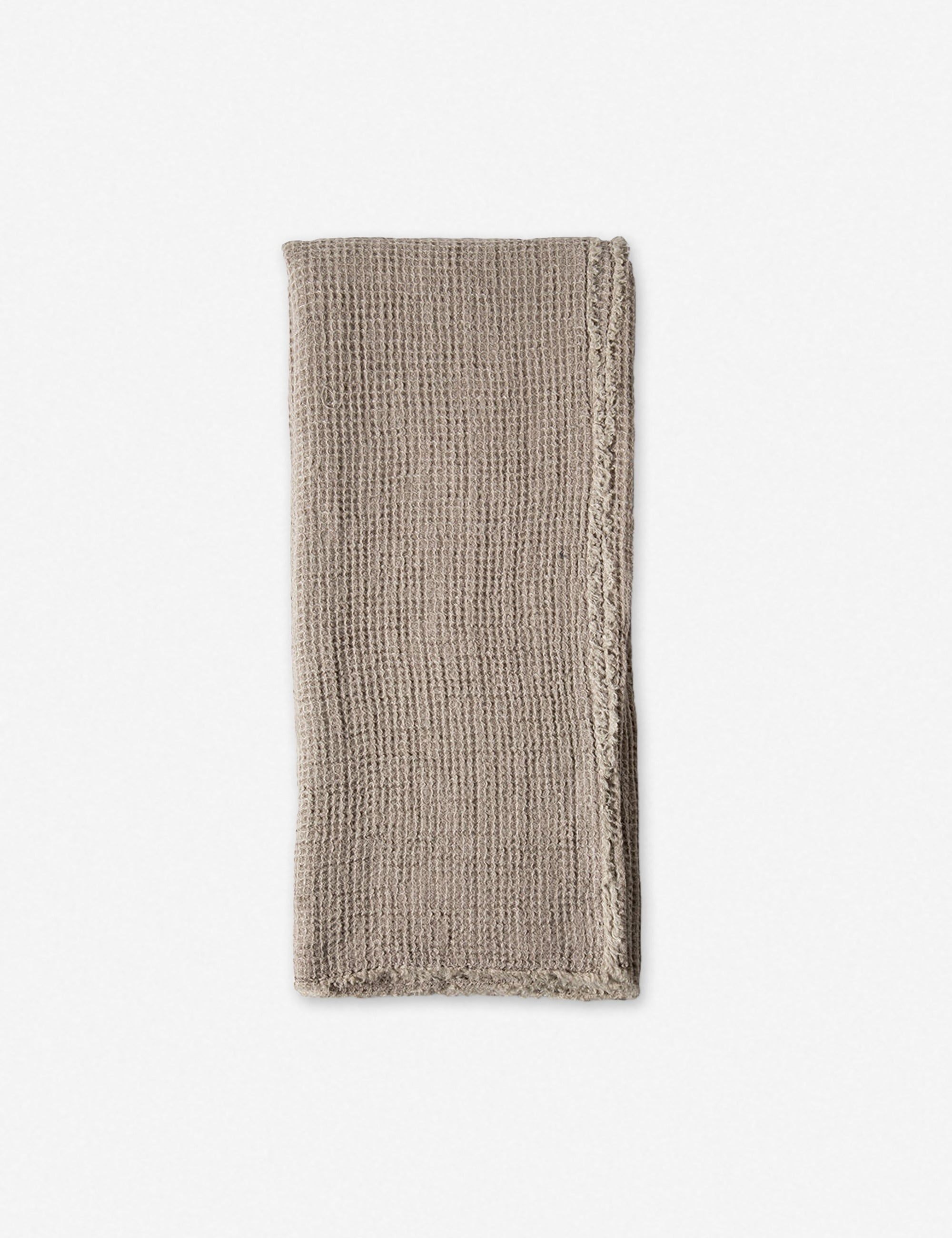 Venice Waffle Weave Throw by Pom Pom at Home - Taupe