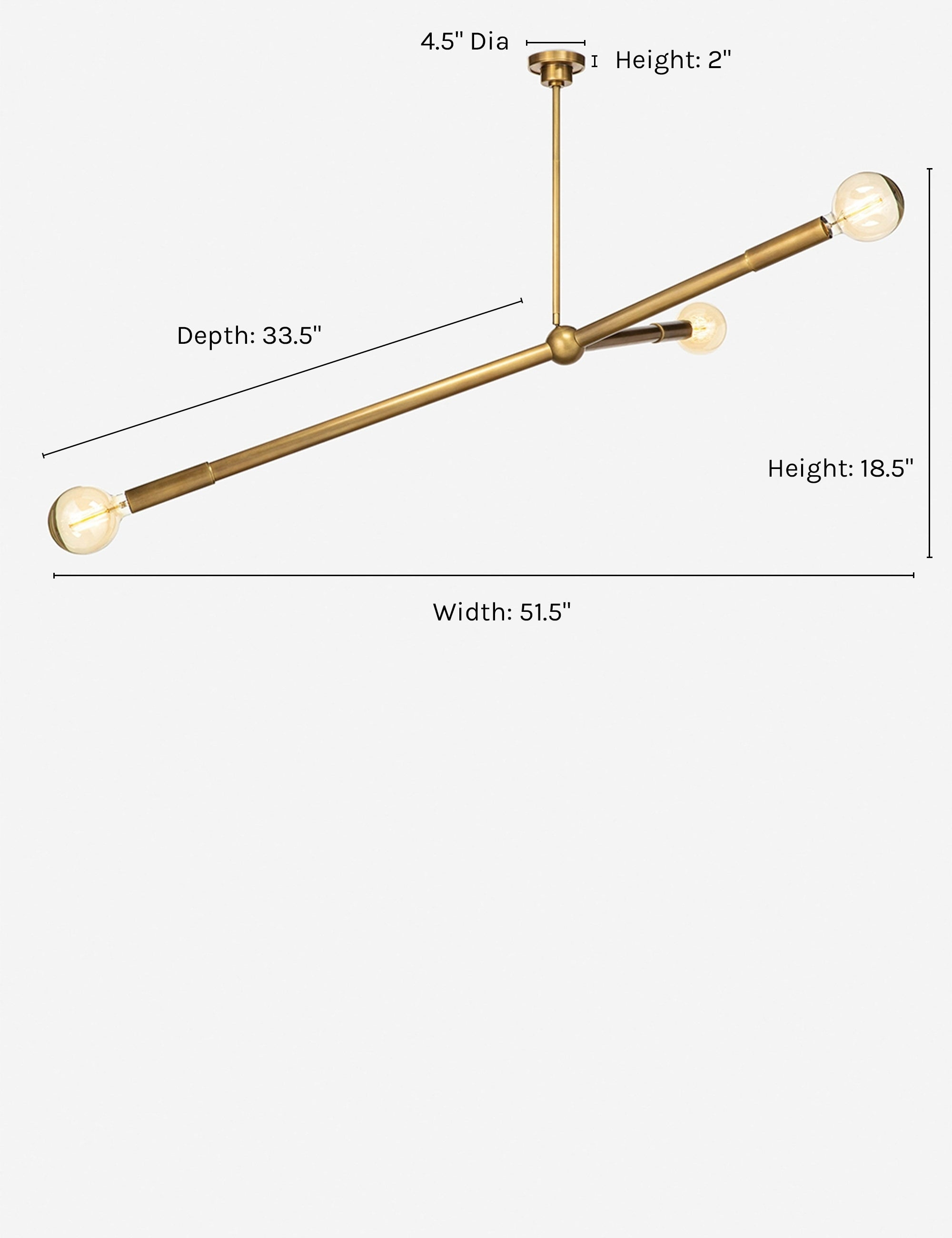 Talon Chandelier by Regina Andrew by Regina Andrew - Natural Brass