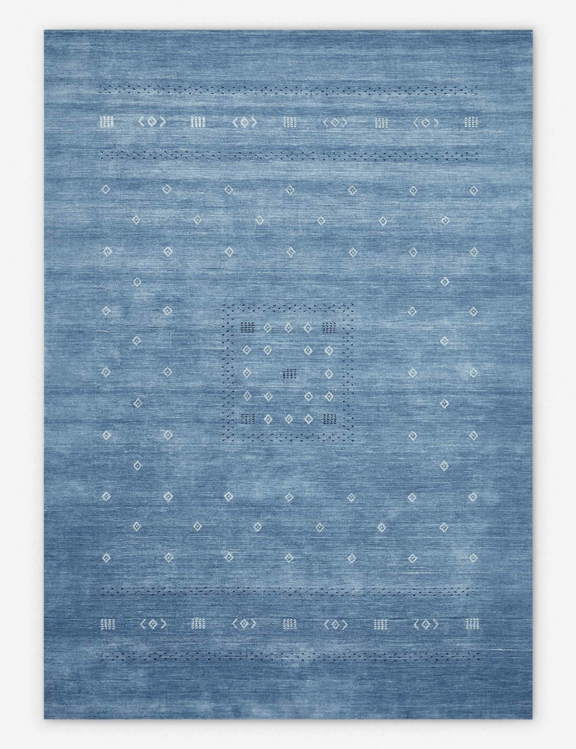 Cyrena Hand-Loomed Wool Rug - Sapphire / 9' x 12'