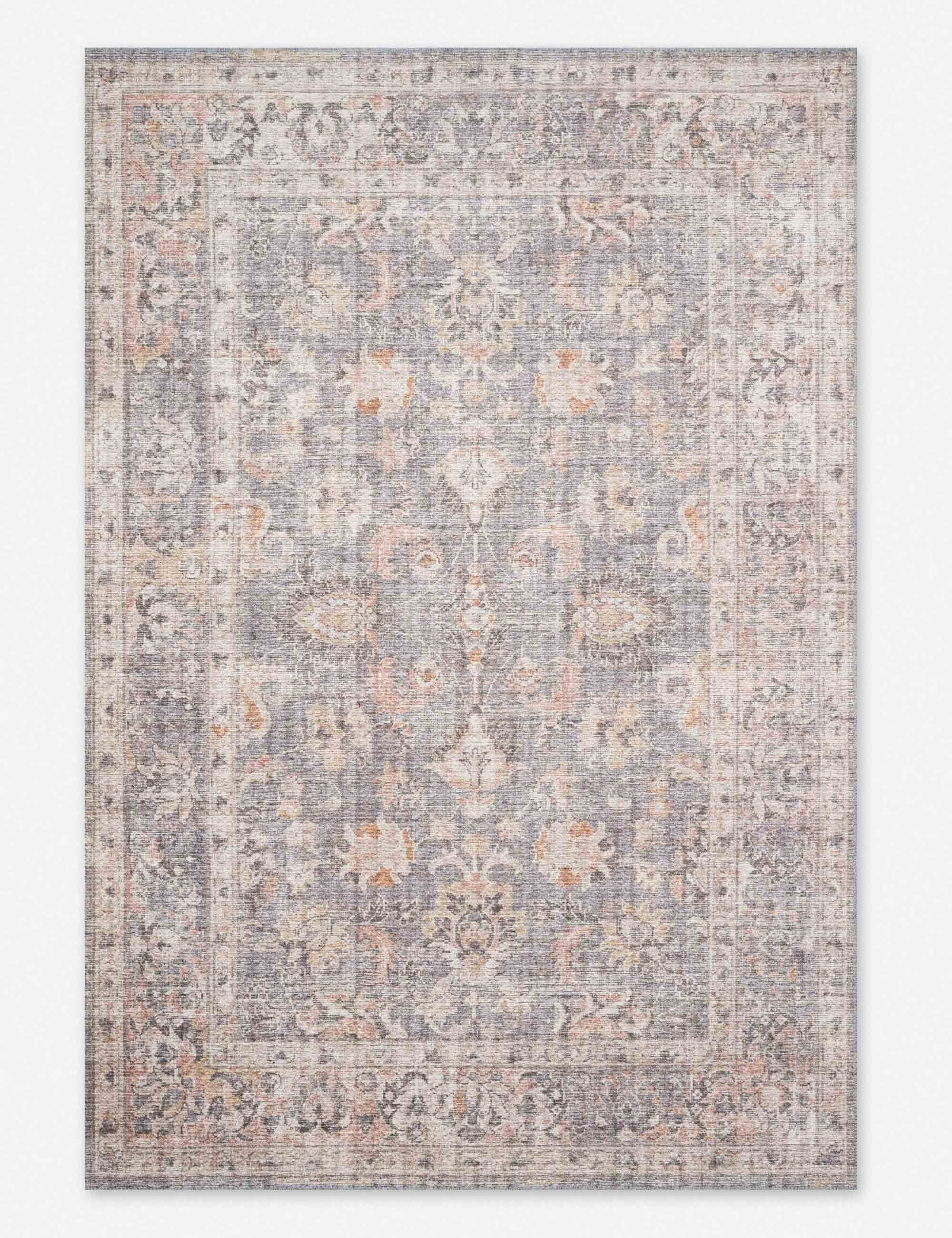 Roze Rug - Grey and Apricot / 5' x 7'6"
