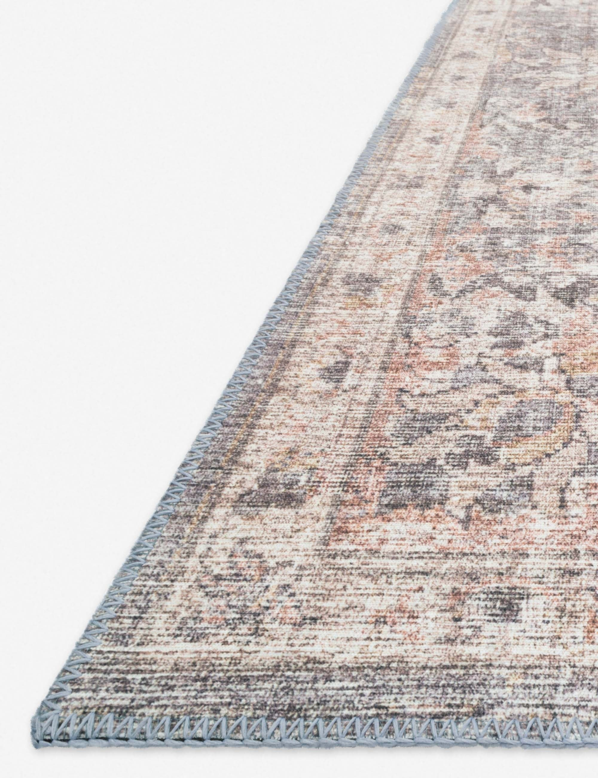 Roze Rug - Grey and Apricot / 5' x 7'6"