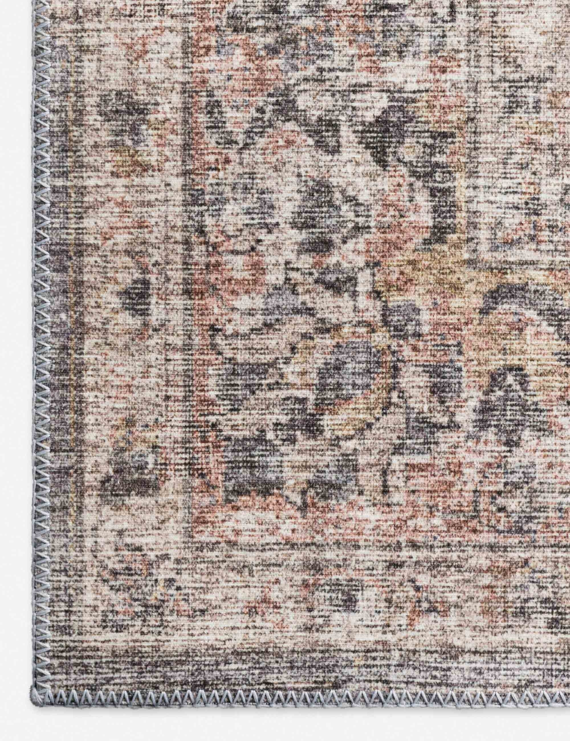 Roze Rug - Grey and Apricot / 5' x 7'6"