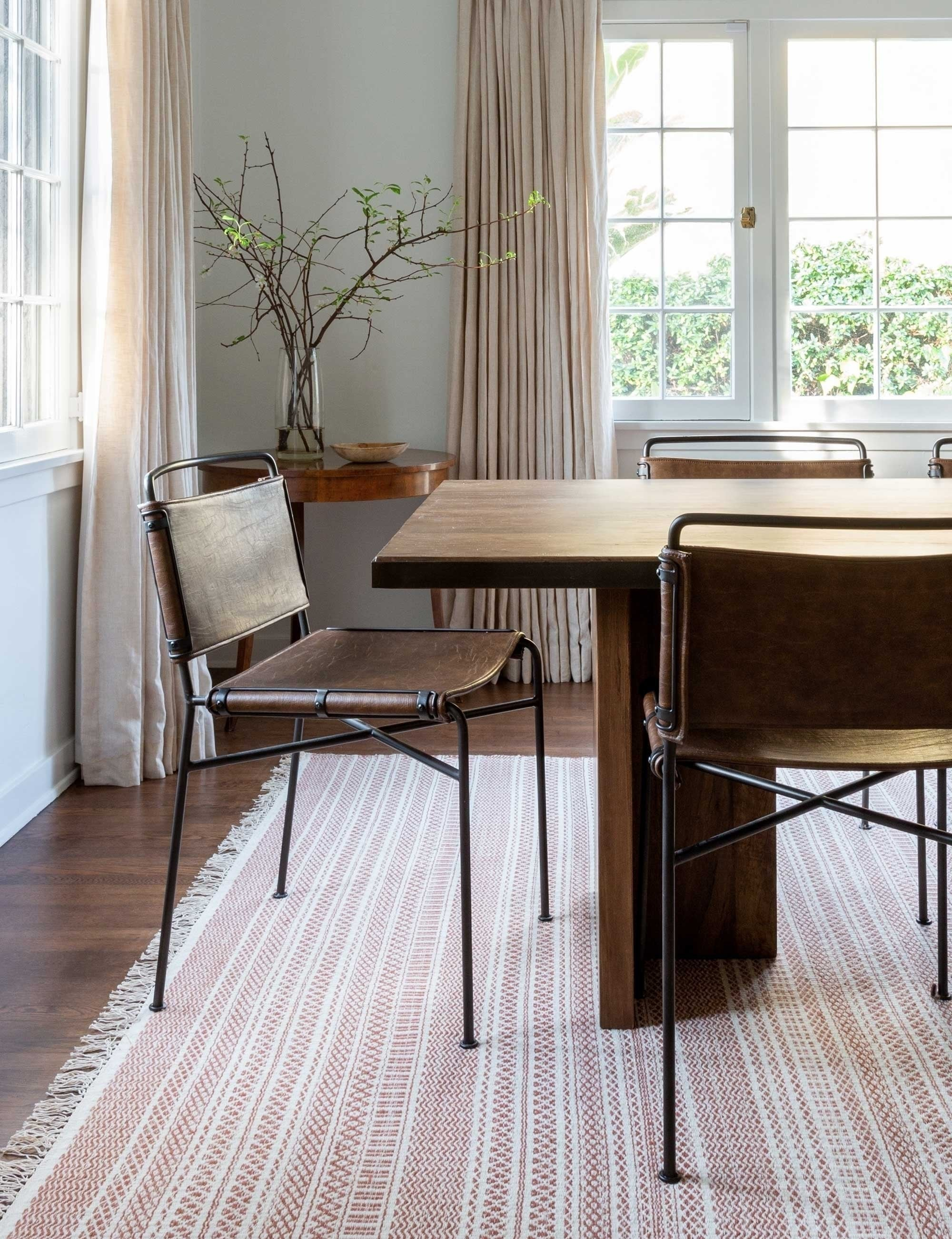 Trysta Dining Chair - Brown Leather