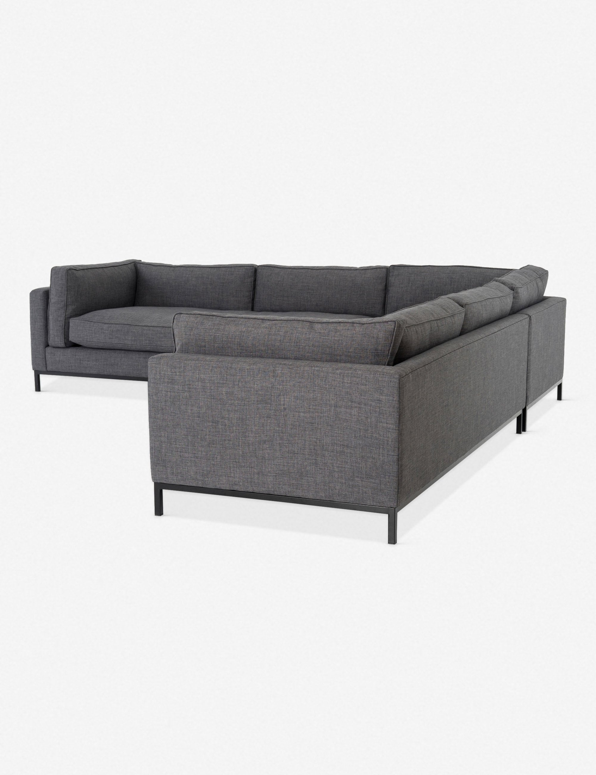 Fritzie Corner Sectional Sofa - Charcoal