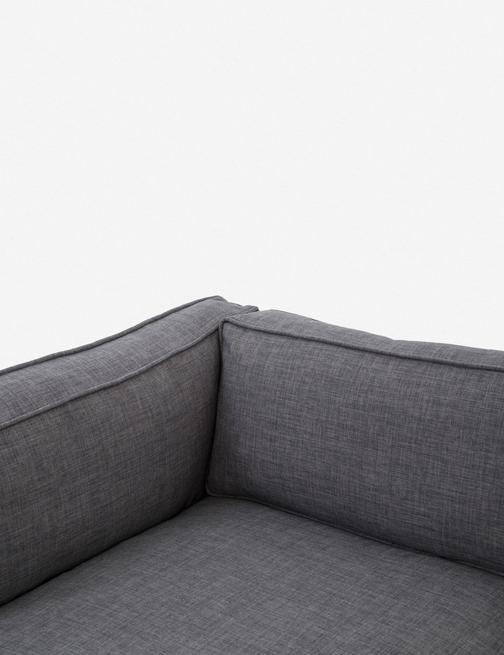 Fritzie Corner Sectional Sofa - Charcoal