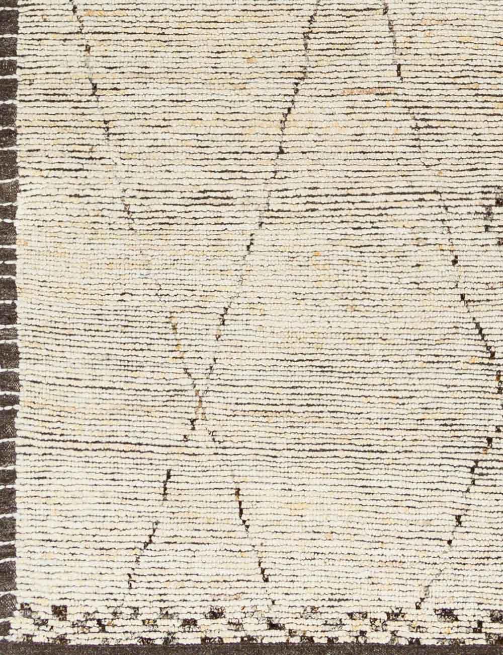 Sophisticated Khyber Black and Beige 9' x 12' Hand-Knotted Wool Rug