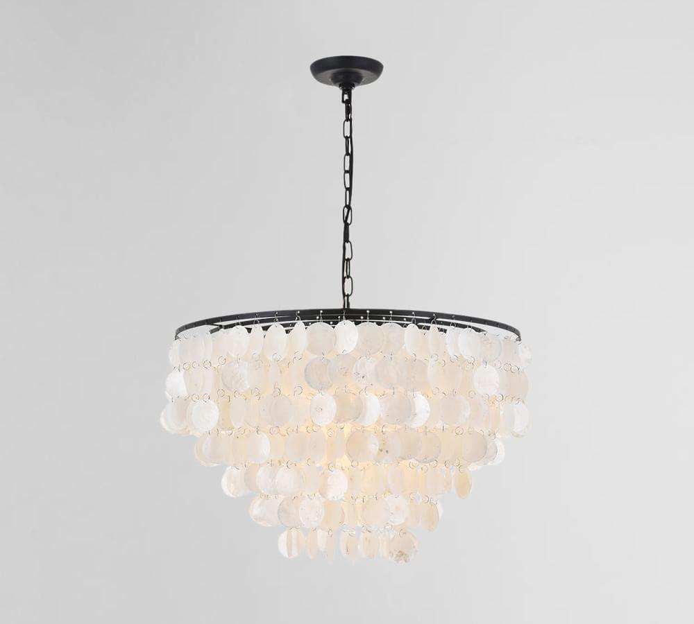Elegant Lighting Selene 6 light Black Pendant