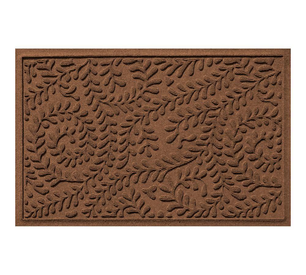Eco-Friendly Polypropylene Waterhog Outdoor Doormat, 3' x 5' - Dark Brown
