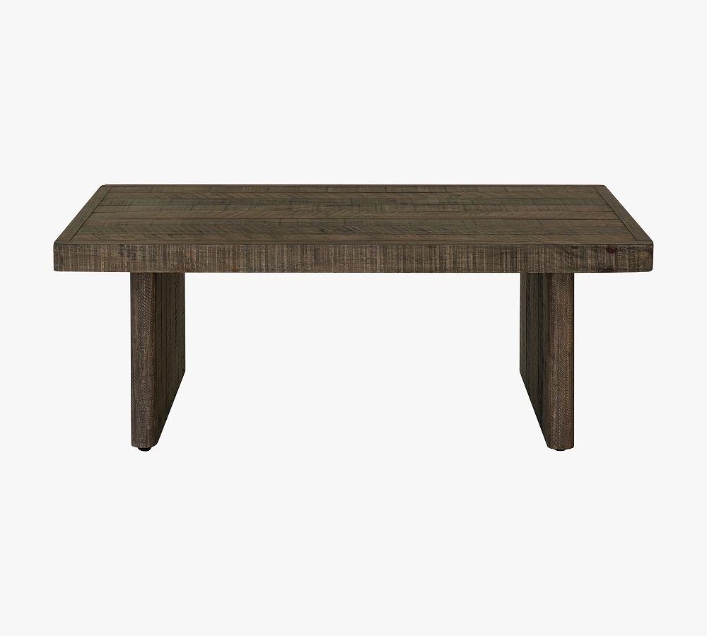 Rustic Brown Rectangular Pinewood Coffee Table