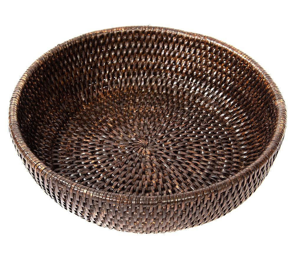 Tava Handwoven Round Rattan Fruit Bowl