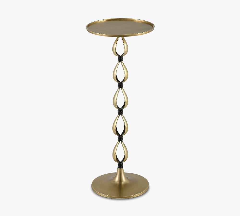 Cassie Round Metal Accent Table (9.5")