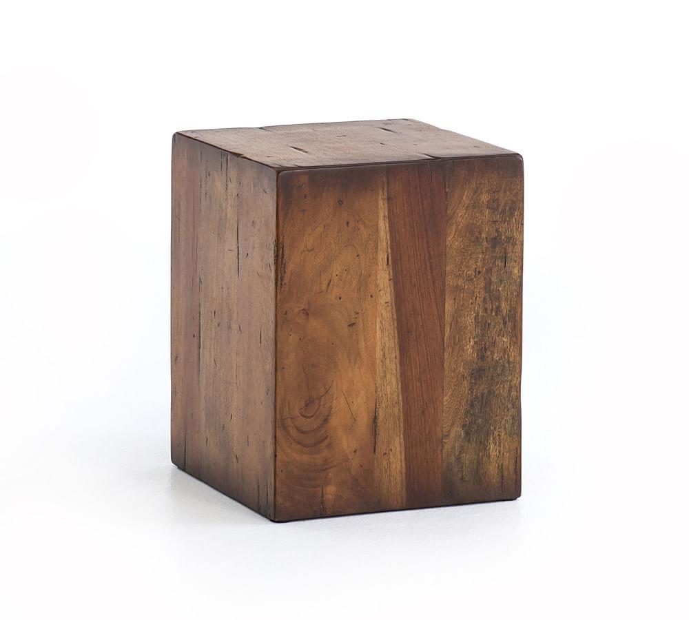 Parkview Contemporary Reclaimed Wood Square End Table