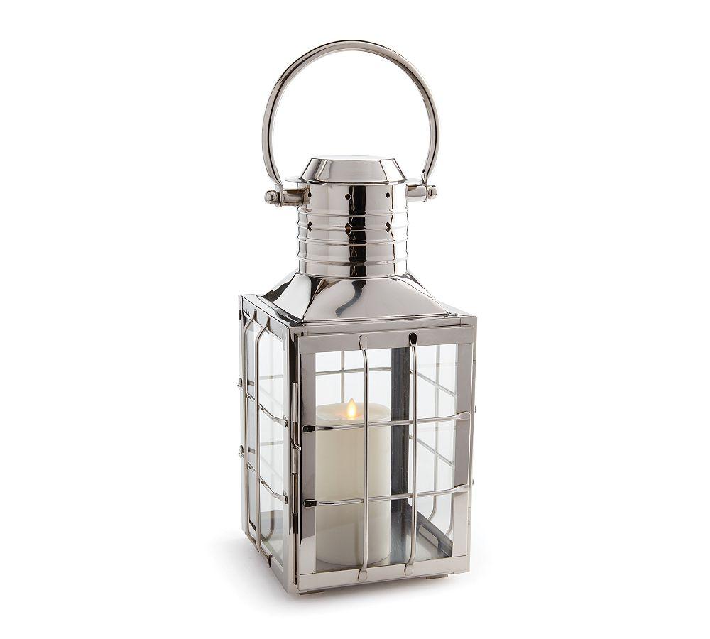 Maritime Stainless Steel Outdoor Lantern Candle Holders