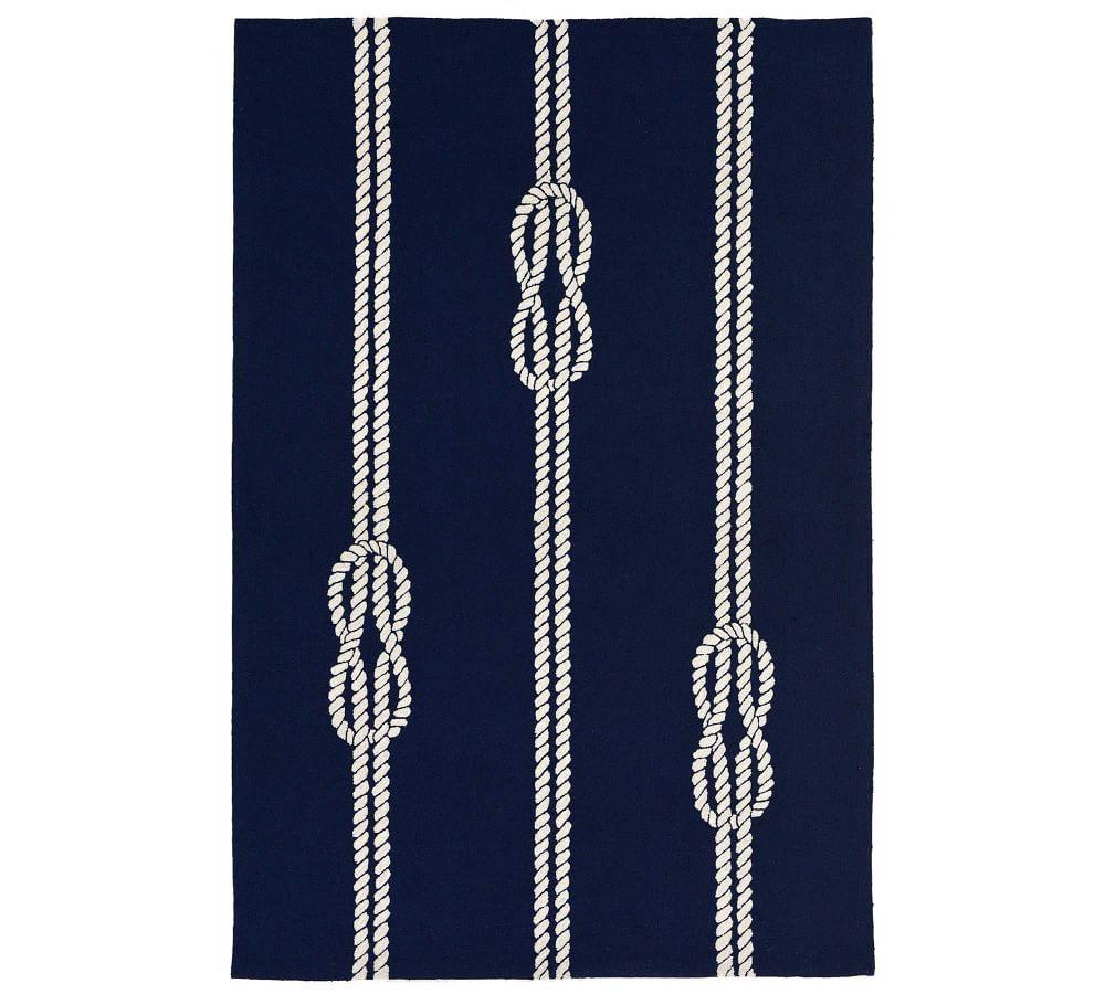 Liora Manne Capri Ropes Indoor/Outdoor Rug Navy 7'6" x 9'6"
