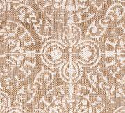 Antique Tile Sand Square Synthetic Flat Woven Rug