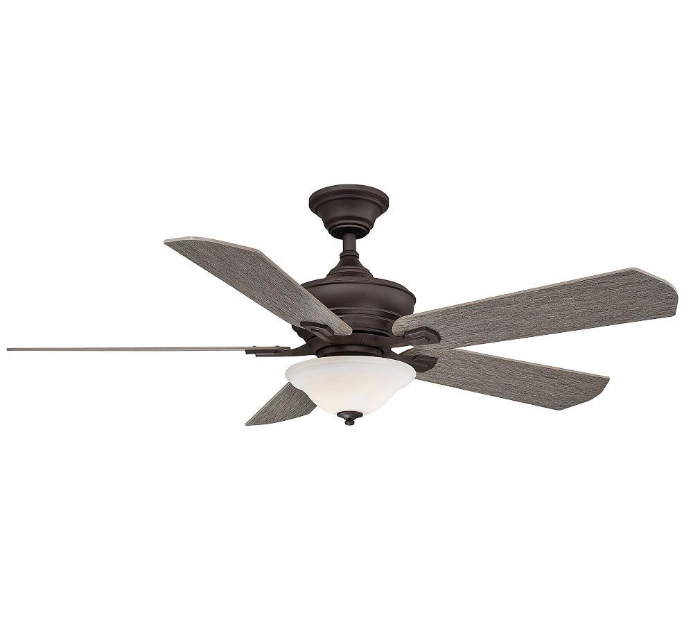 Elegant Camhaven 52" Matte Greige Ceiling Fan with LED Light Kit