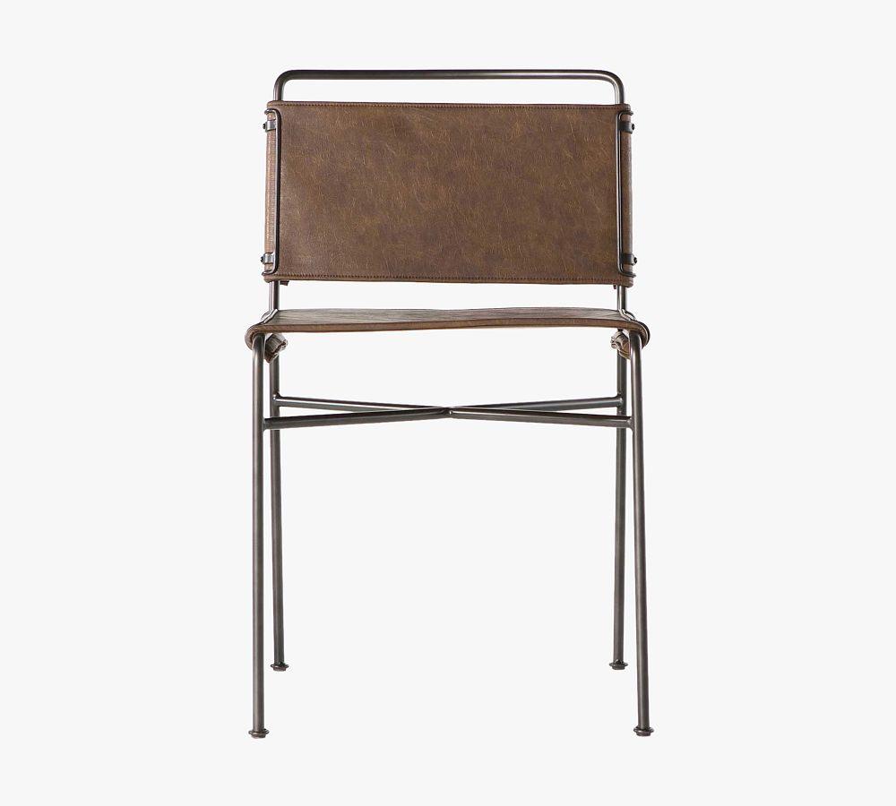 Trysta Dining Chair - Brown Leather
